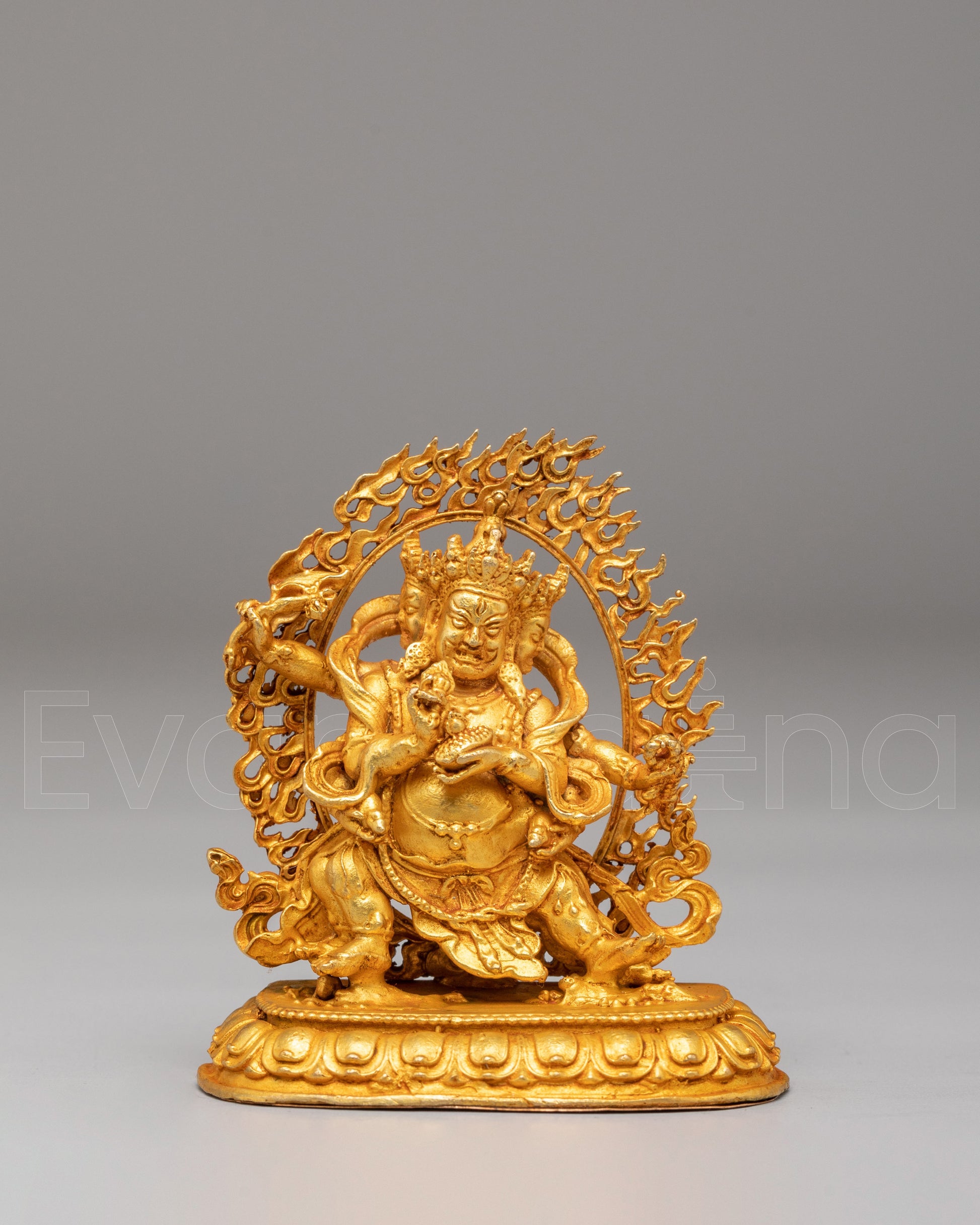 Tibetan Red Dzambhala Statue