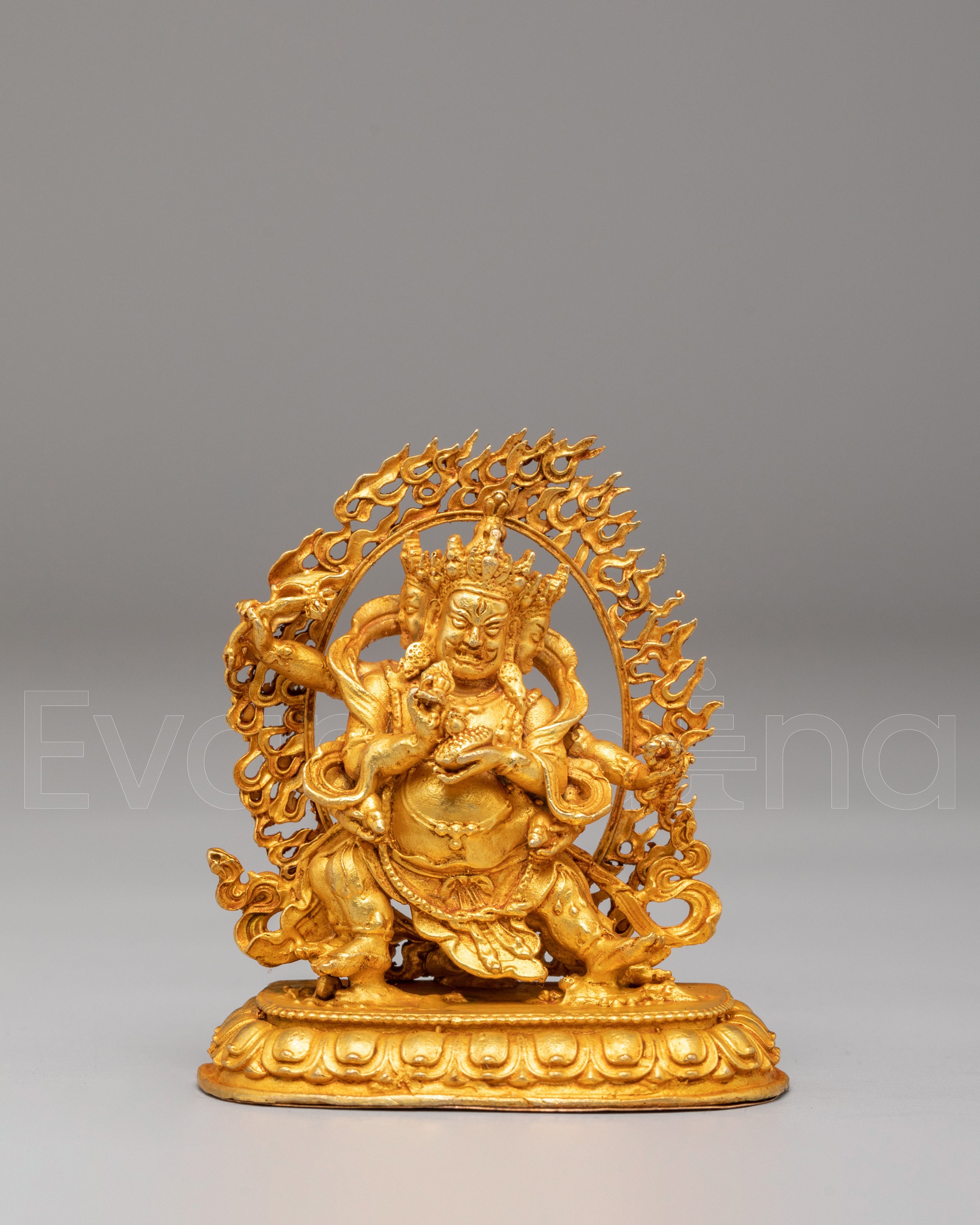 Tibetan Red Dzambhala Statue