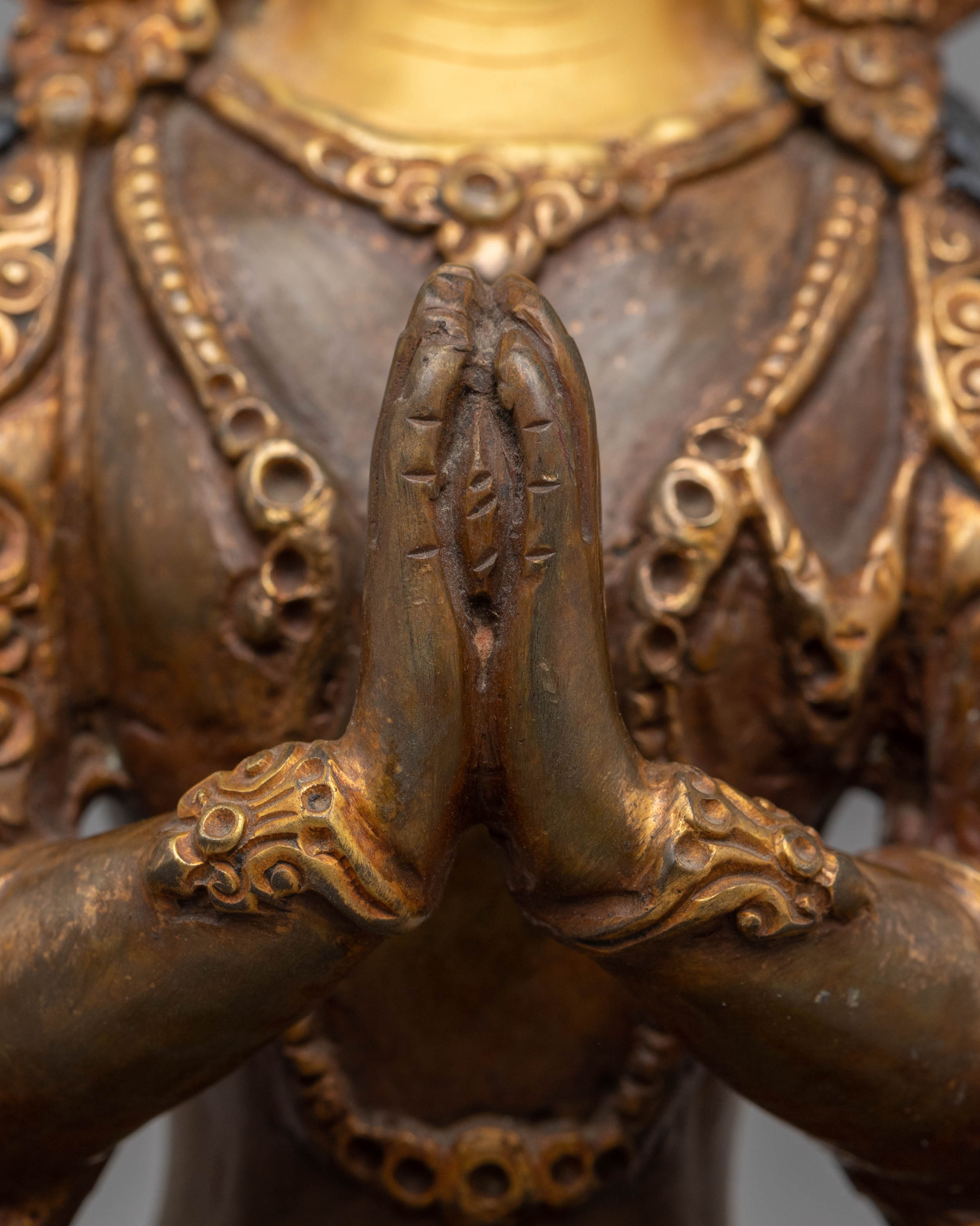 Tibetan Compassion Deity Chenrezig Statue | Bodhisattva of Infinite Wisdom