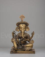 Spiritual Ganesh Sculpture for Wisdom