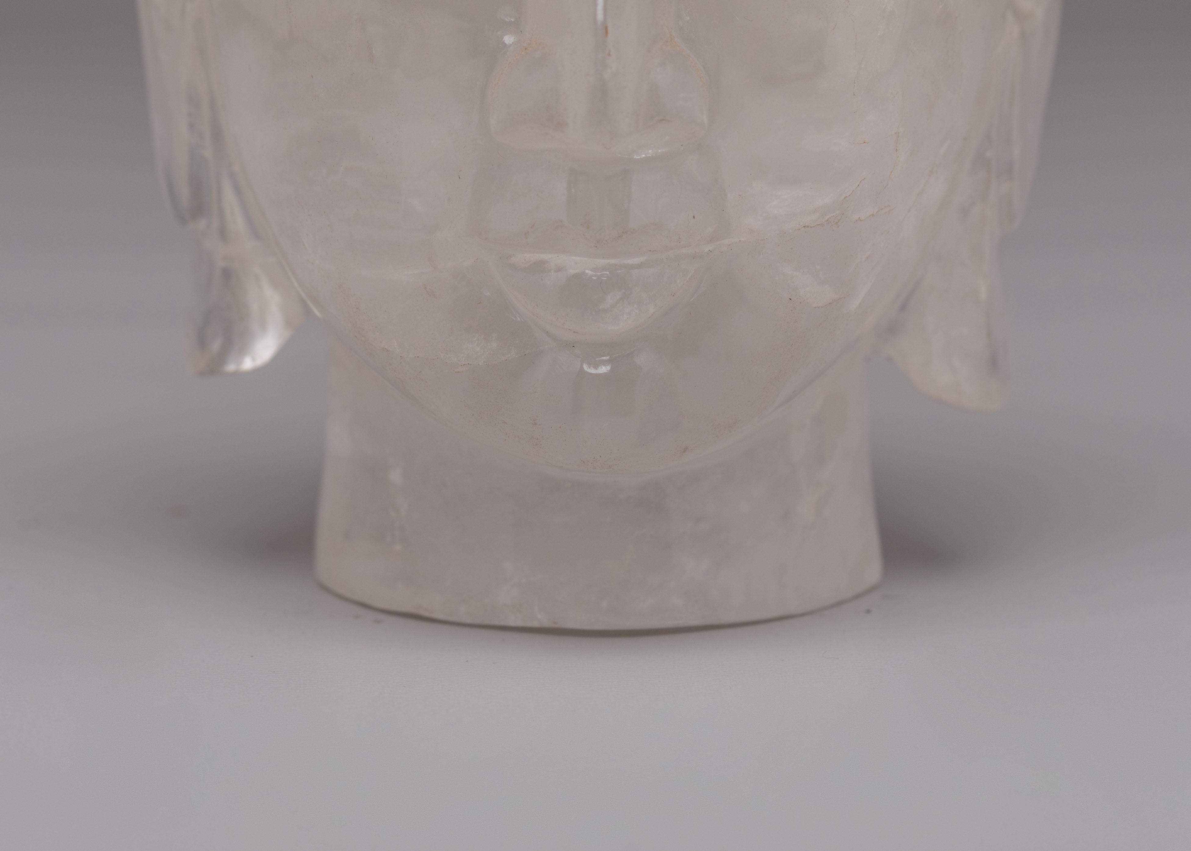 Crystal Buddha Head Sculpture | Spiritual Decor