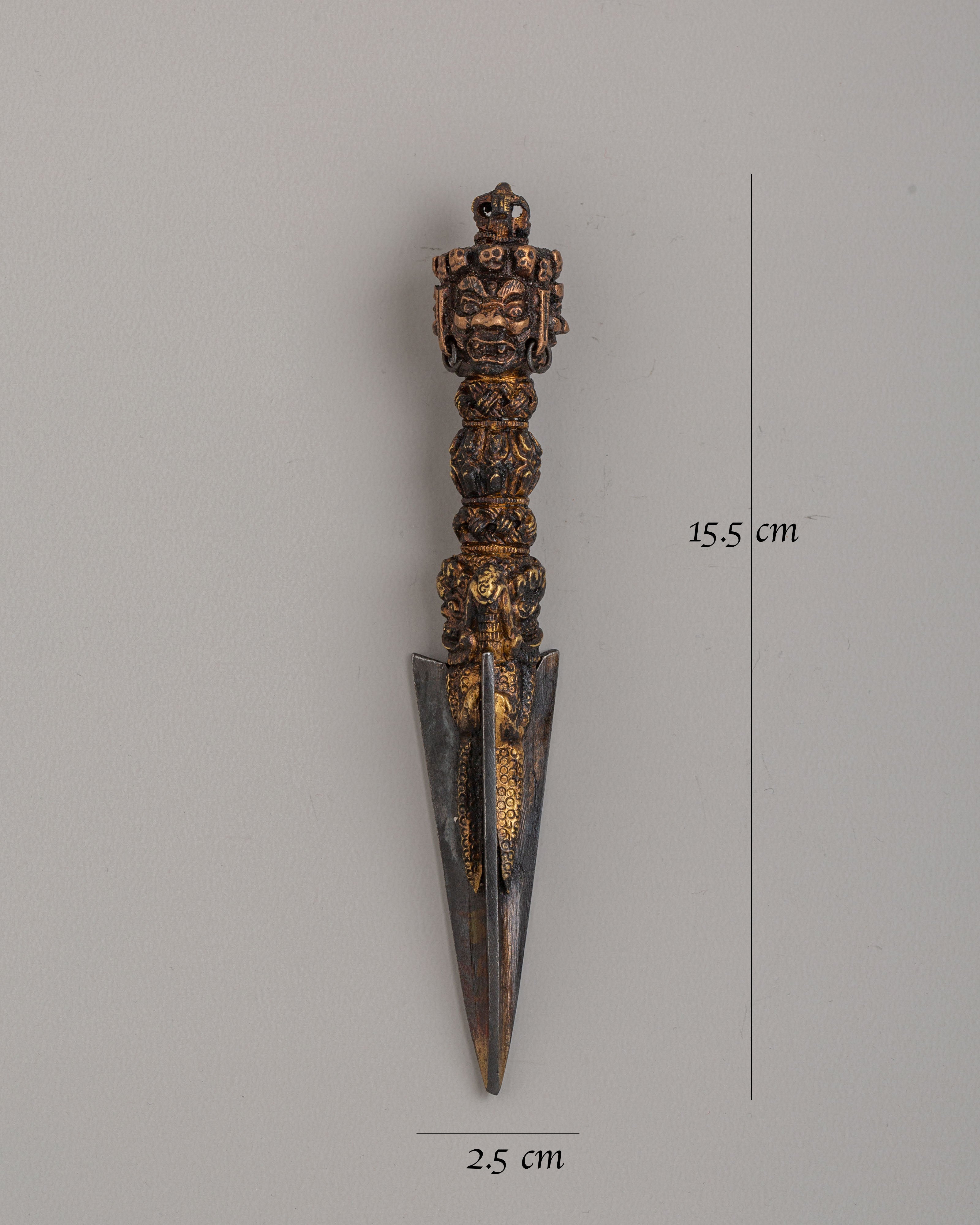 Handmade Phurba Meditation Dagger | Tibetan Vajrayana Ritual Tool