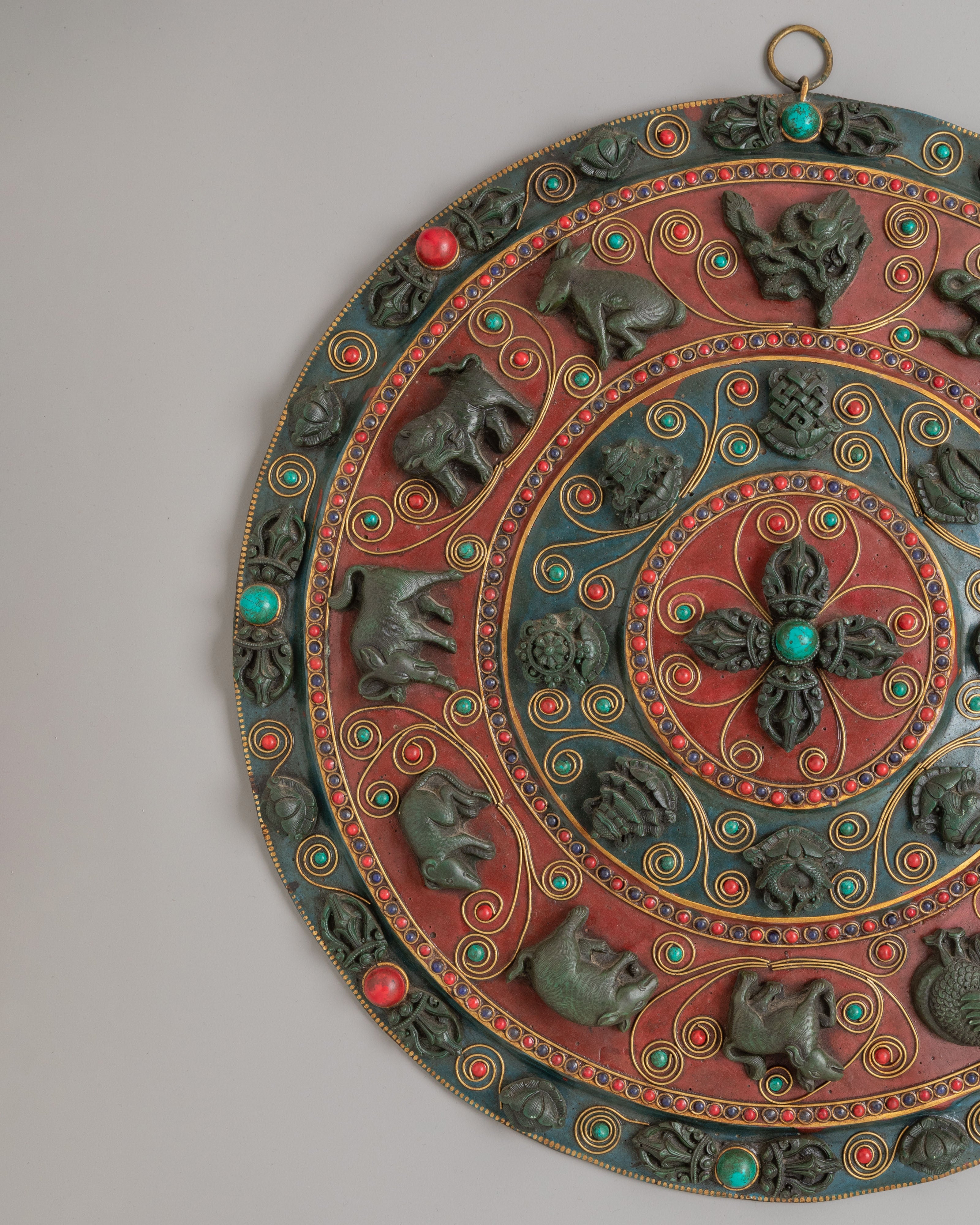 Decorative Tibetan Mandala Wall Decor | Handcrafted Spiritual Home Decor
