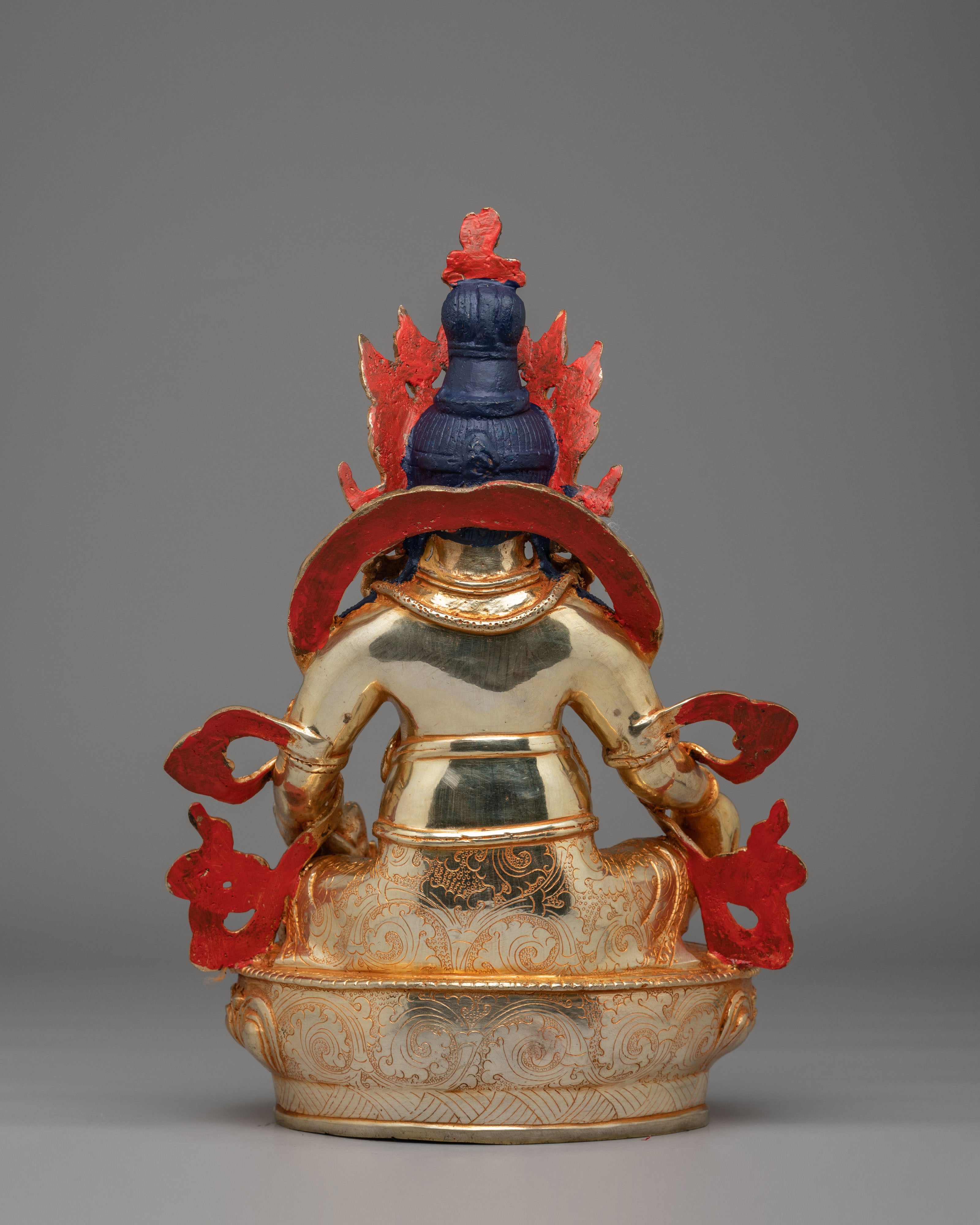 Himalayan Dzambhala Altar Statue | Tibetan Sculpture for Prosperity and Abundance