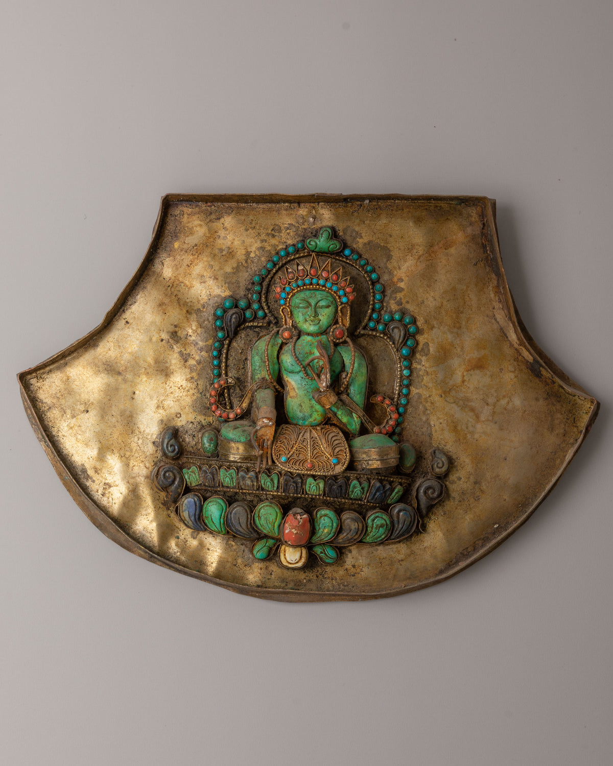 Tibetan Chenrezig Ghau Box Locket | Copper Artwork for Spiritual Devotion