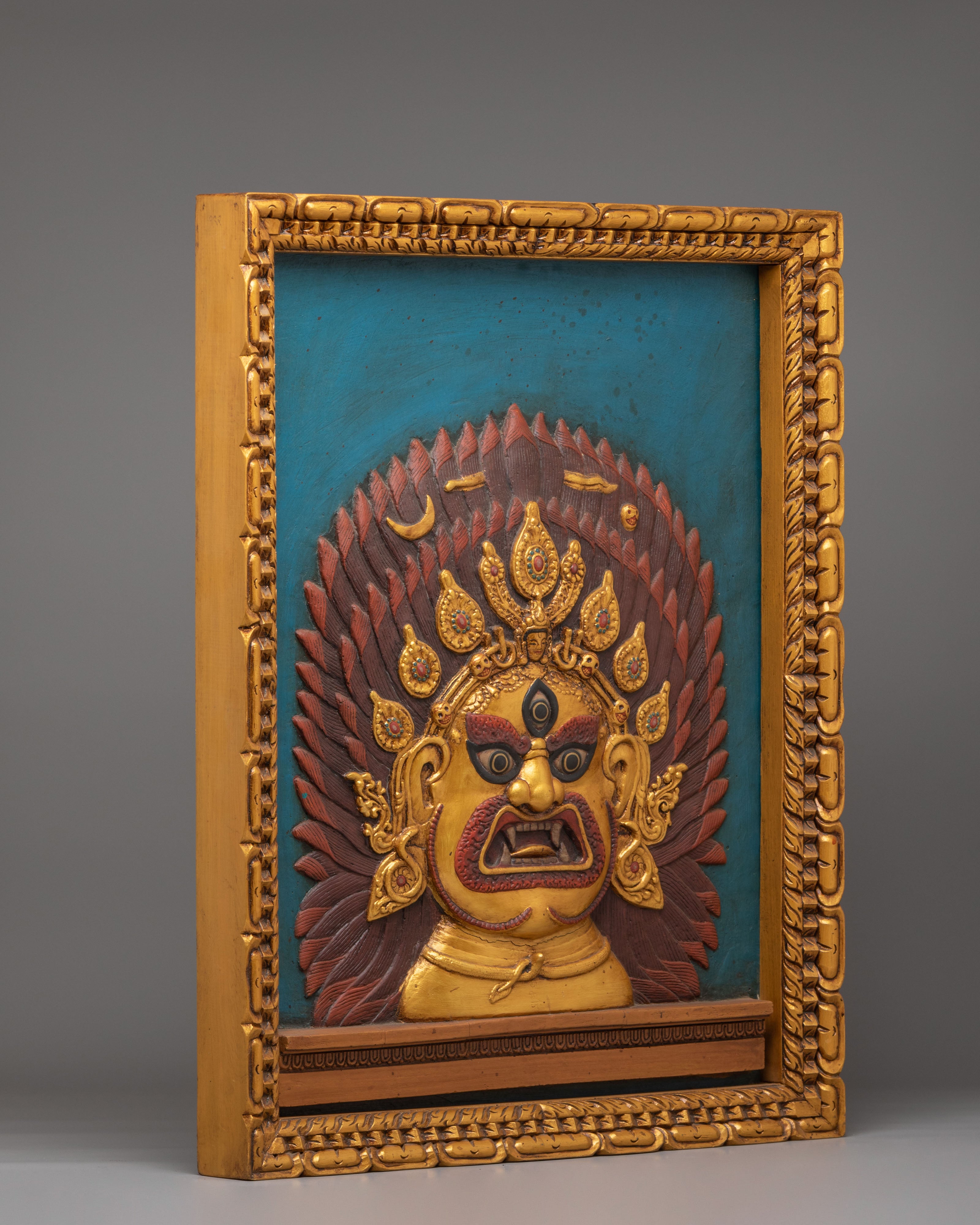 Handcrafted Bhairava Wall Hanging | Traditional Artwork for Spiritual Decor