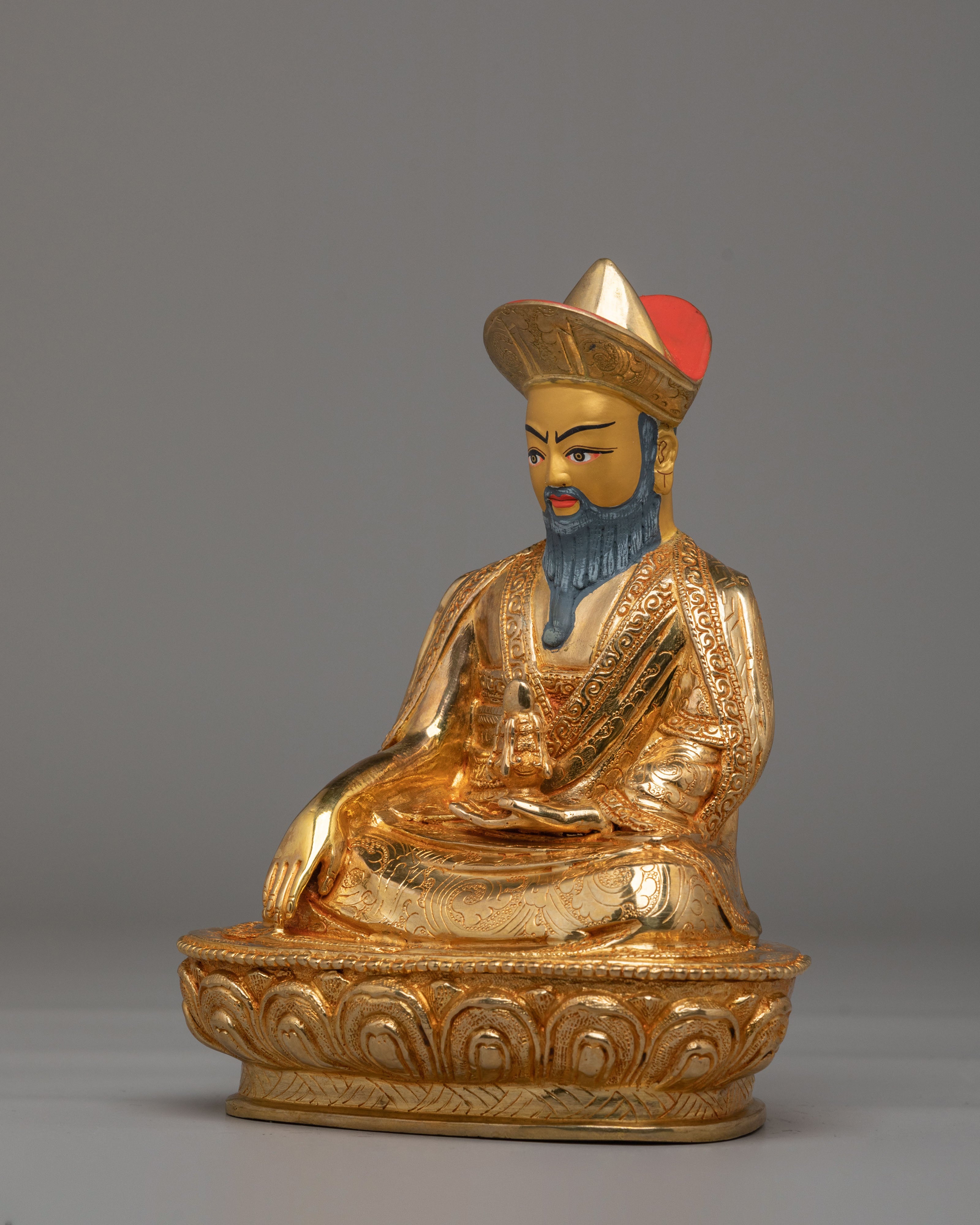 Handcrafted Guru Shapdum Statue | Tibetan Spiritual Master