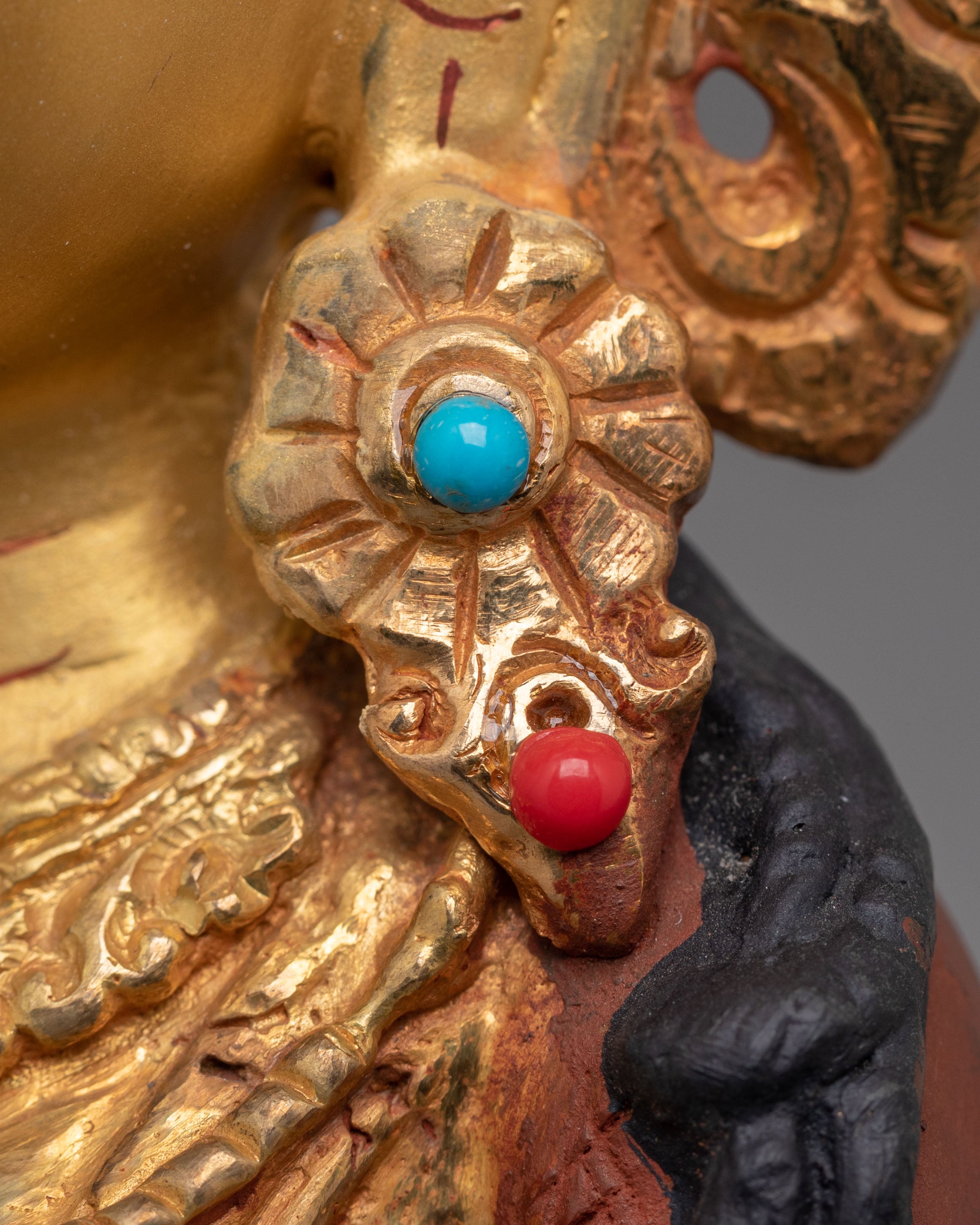 Bodhisattva of Great Vows Ksitigarbha Statue | Tibetan Artwork for Spiritual Decor