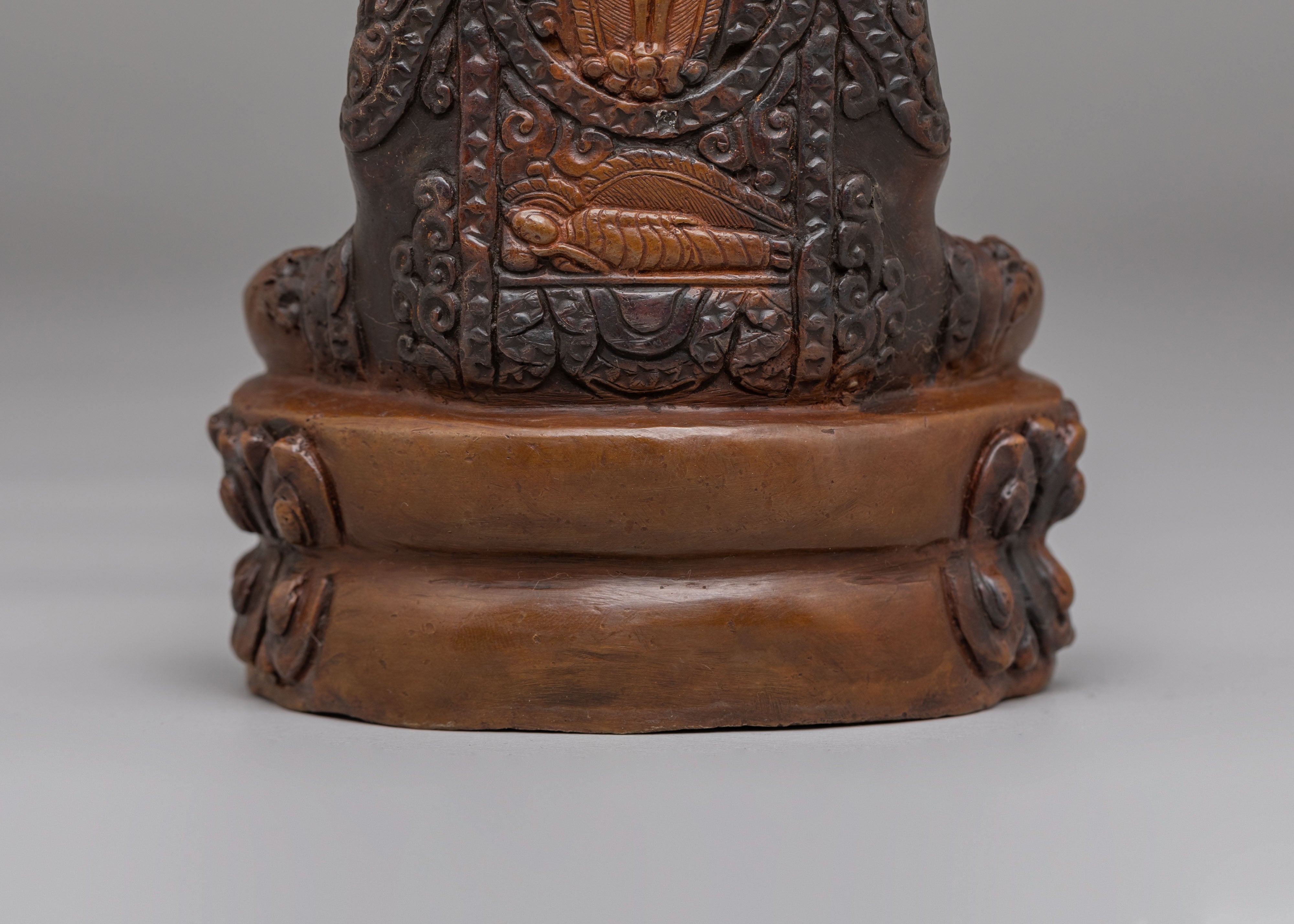 Oxidized Amitabha Buddha Statue | Himalayan Handcrafted Artwork