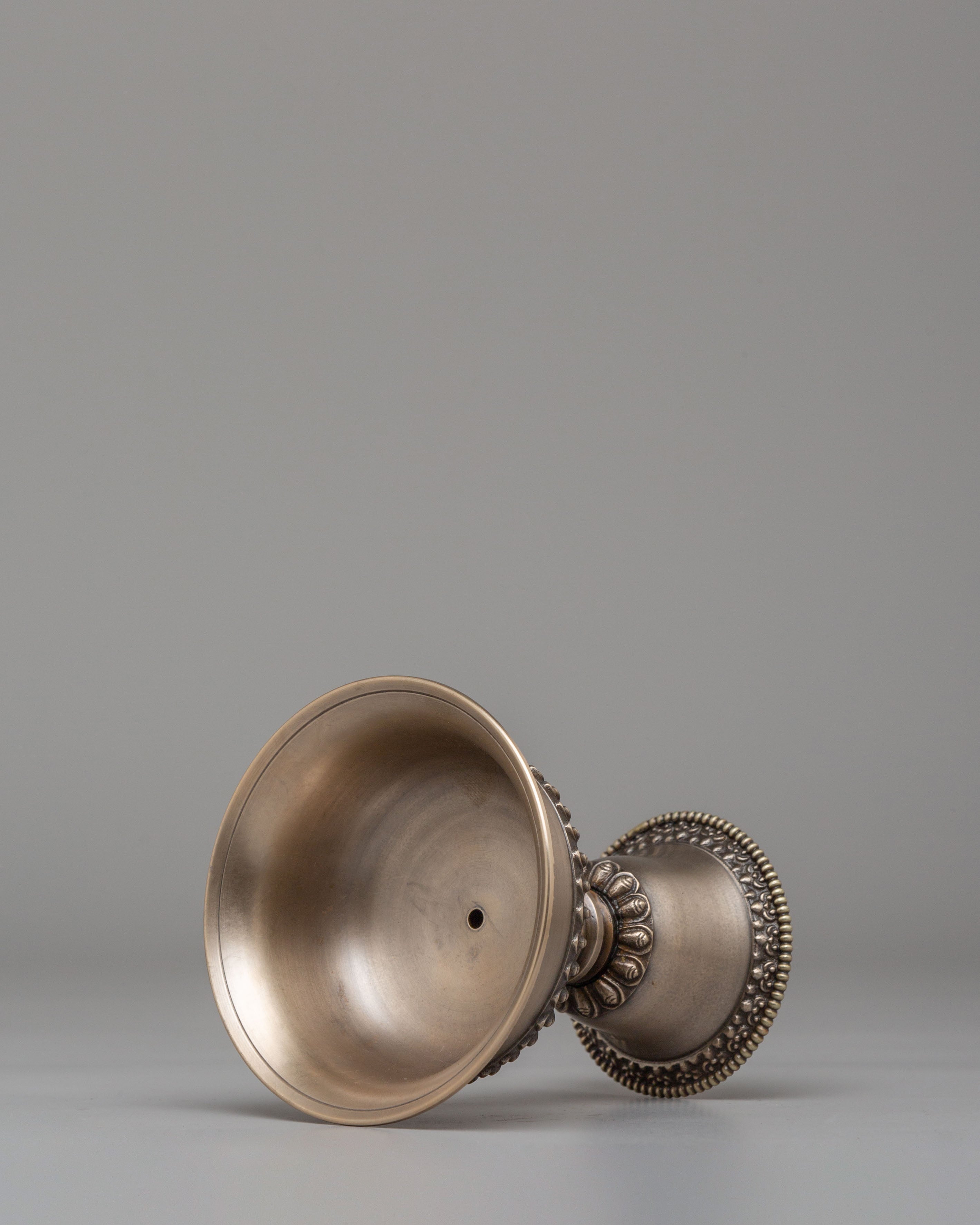 Traditional Ritual Butter Lamp Set | Copper Altar Lamps