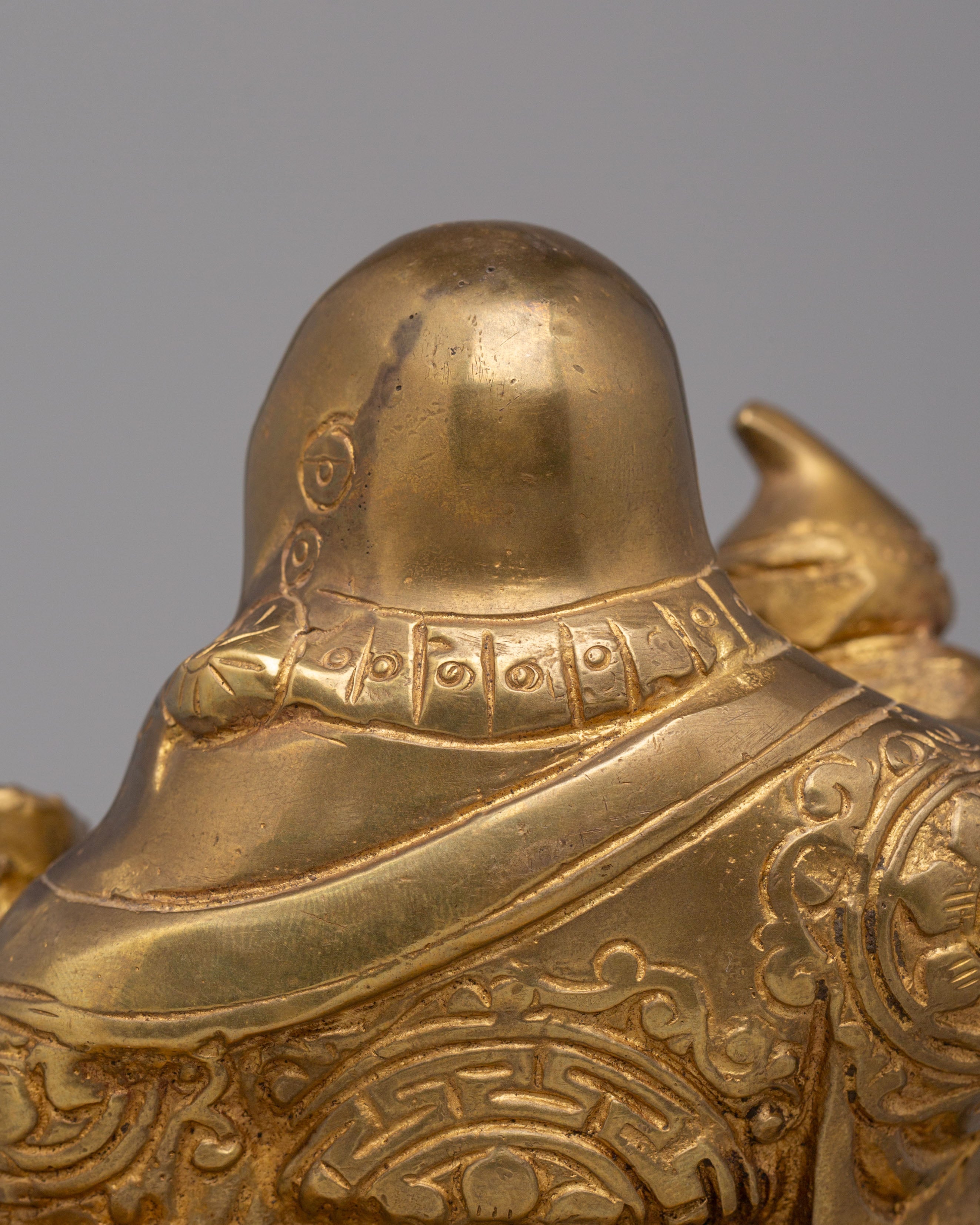 Handmade Laughing Buddha Statue | Brass Happy Buddha for Home Decor and Prosperity
