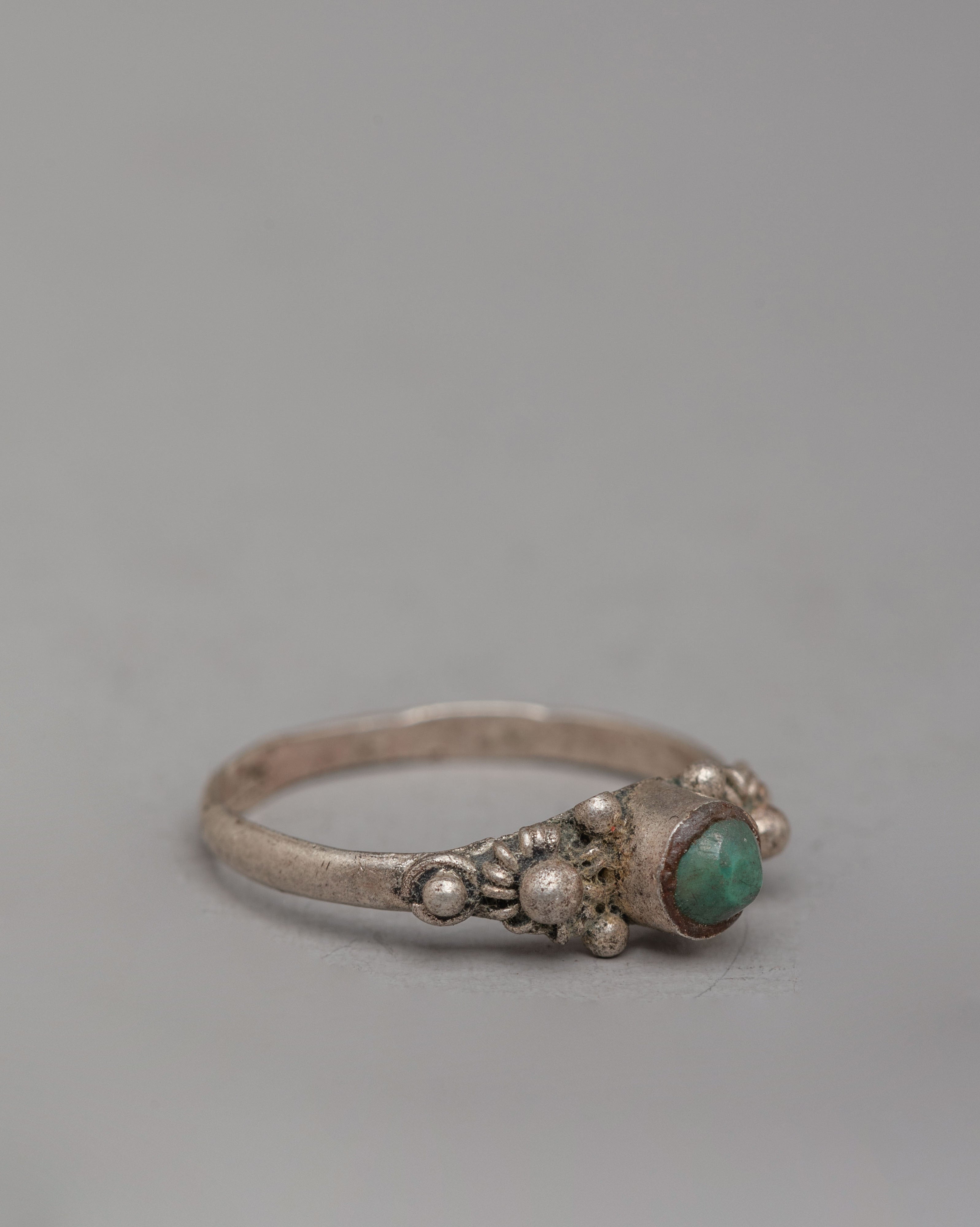 Handcrafted Silver Ring | Unique Stone Ring for Everyday Wear