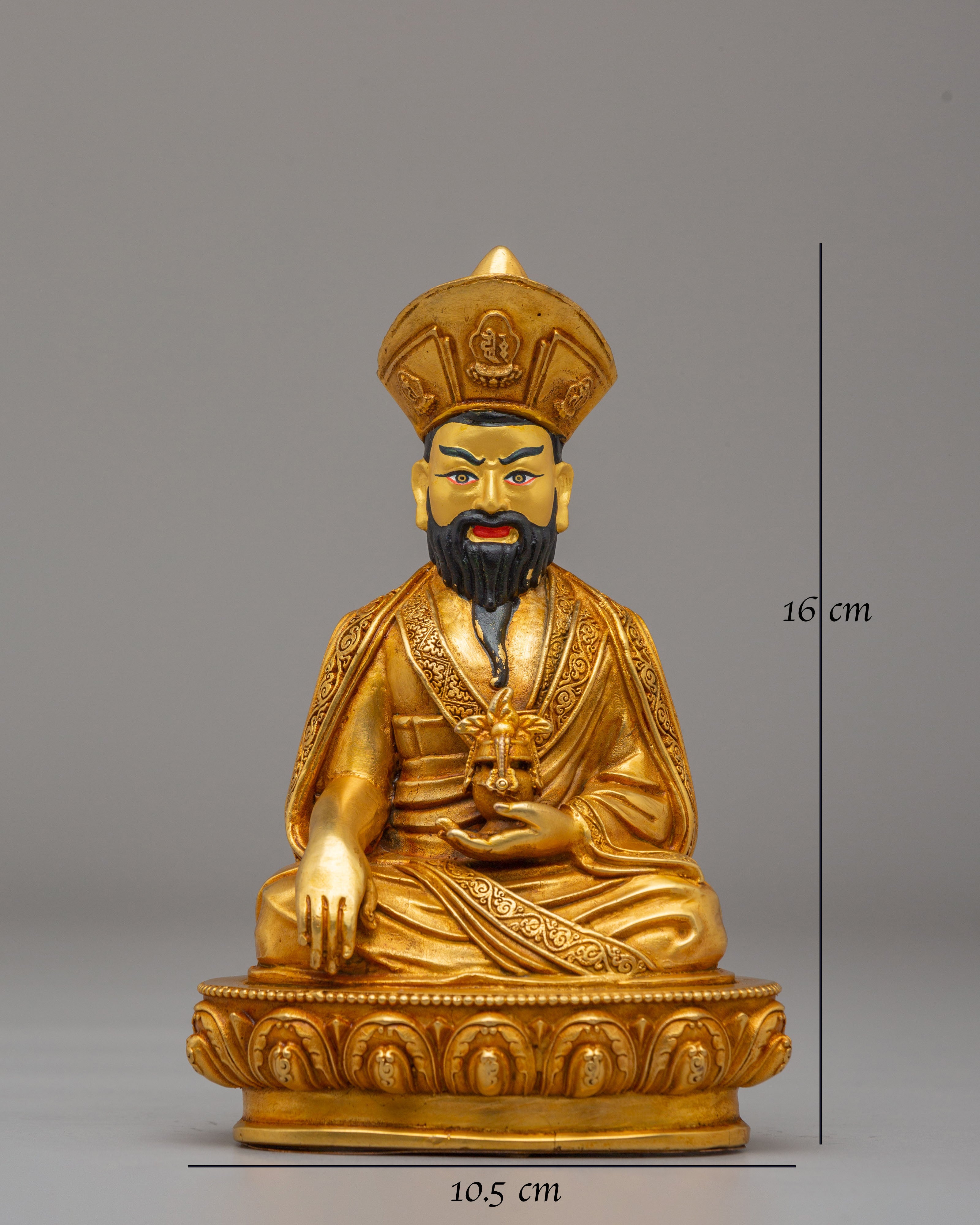 Spiritual Guru Shapdum Sculpture | Tibetan Buddhist Master Statue