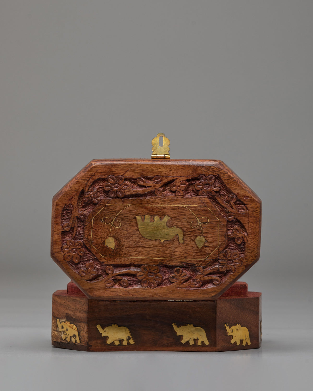Traditional Wooden Treasure Box | Handcrafted Himalayan Storage Box
