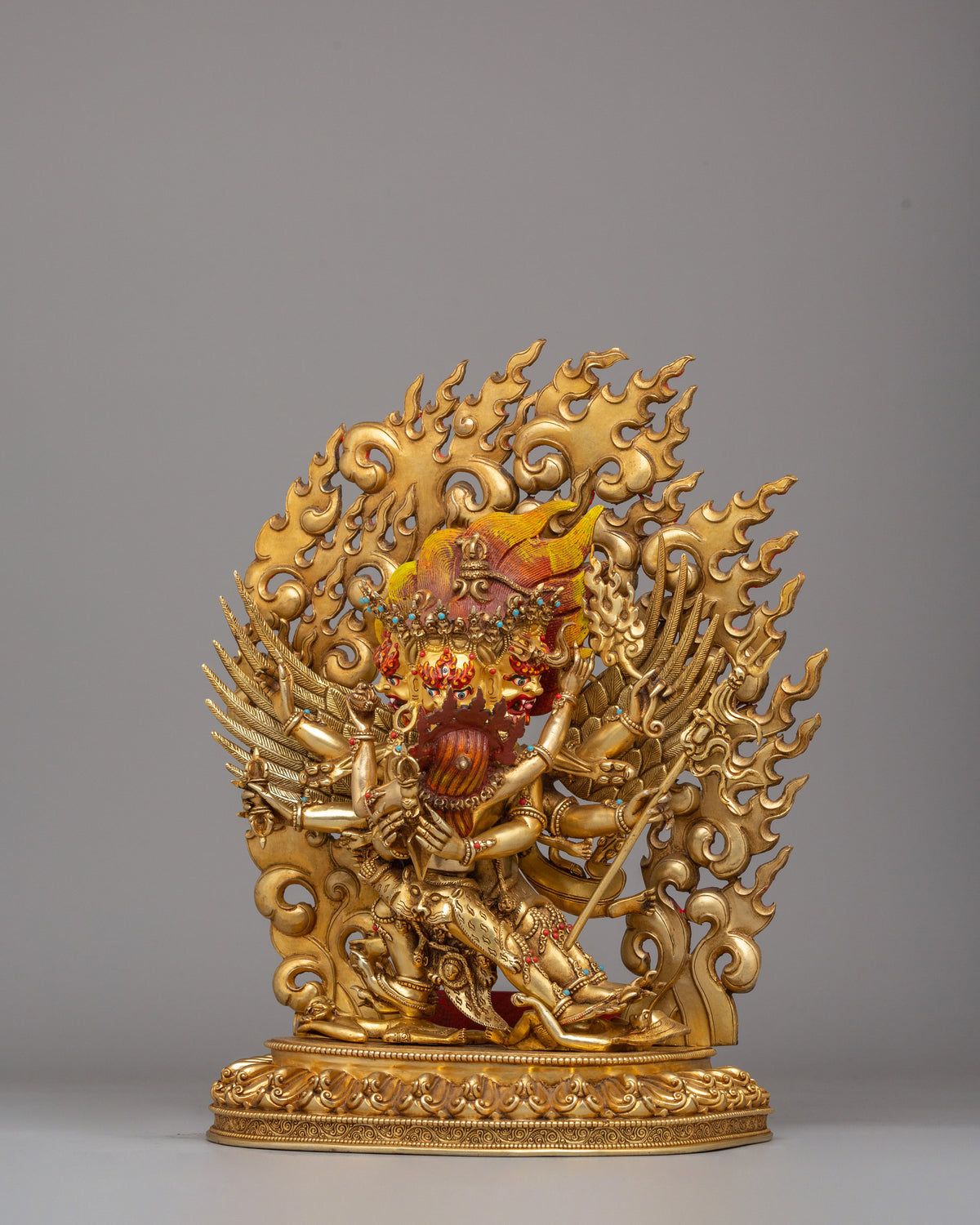 Handmade Altar Vajrakilaya Statue | Wrathful Tibetan Buddhist Deity