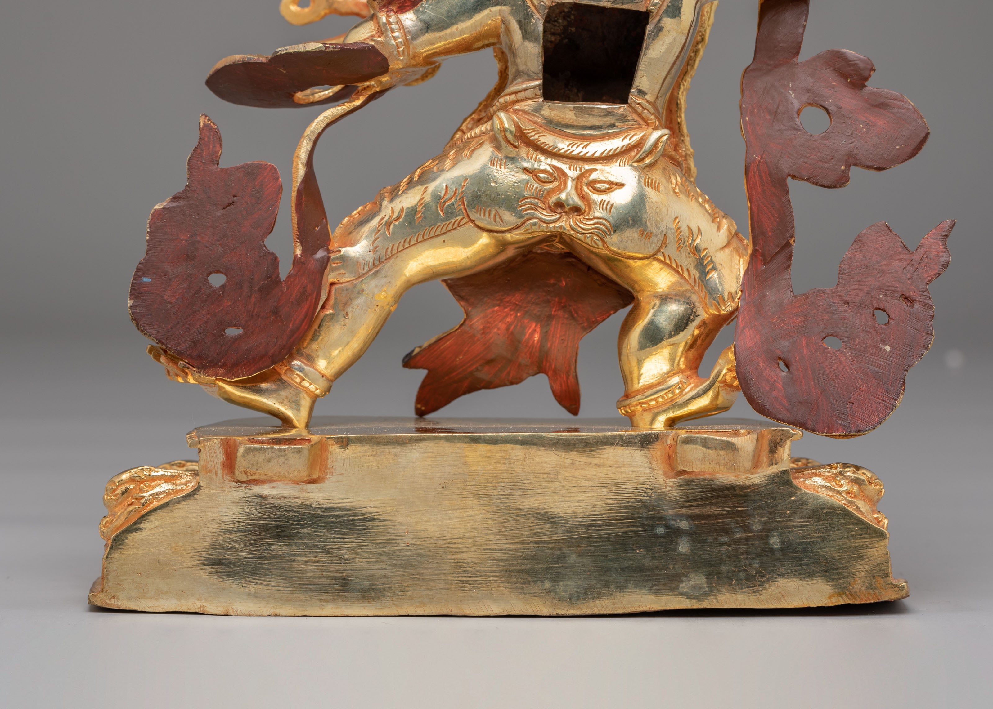 Tibetan Altar Vajrapani Sculpture | Buddhist Protector Deity