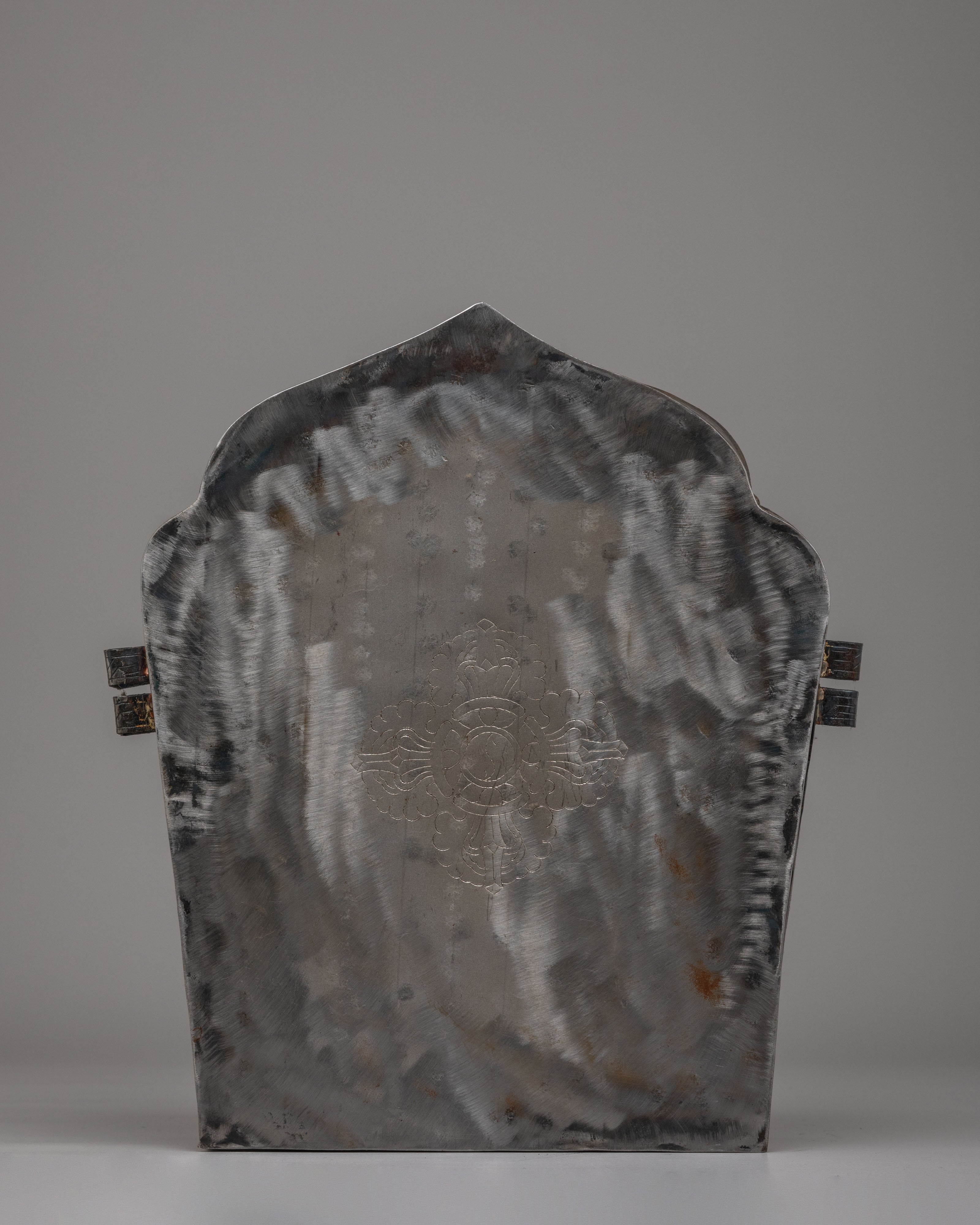Handcrafted Prayer Amulet Box | Sacred Iron Ghau Box for Spiritual Protection