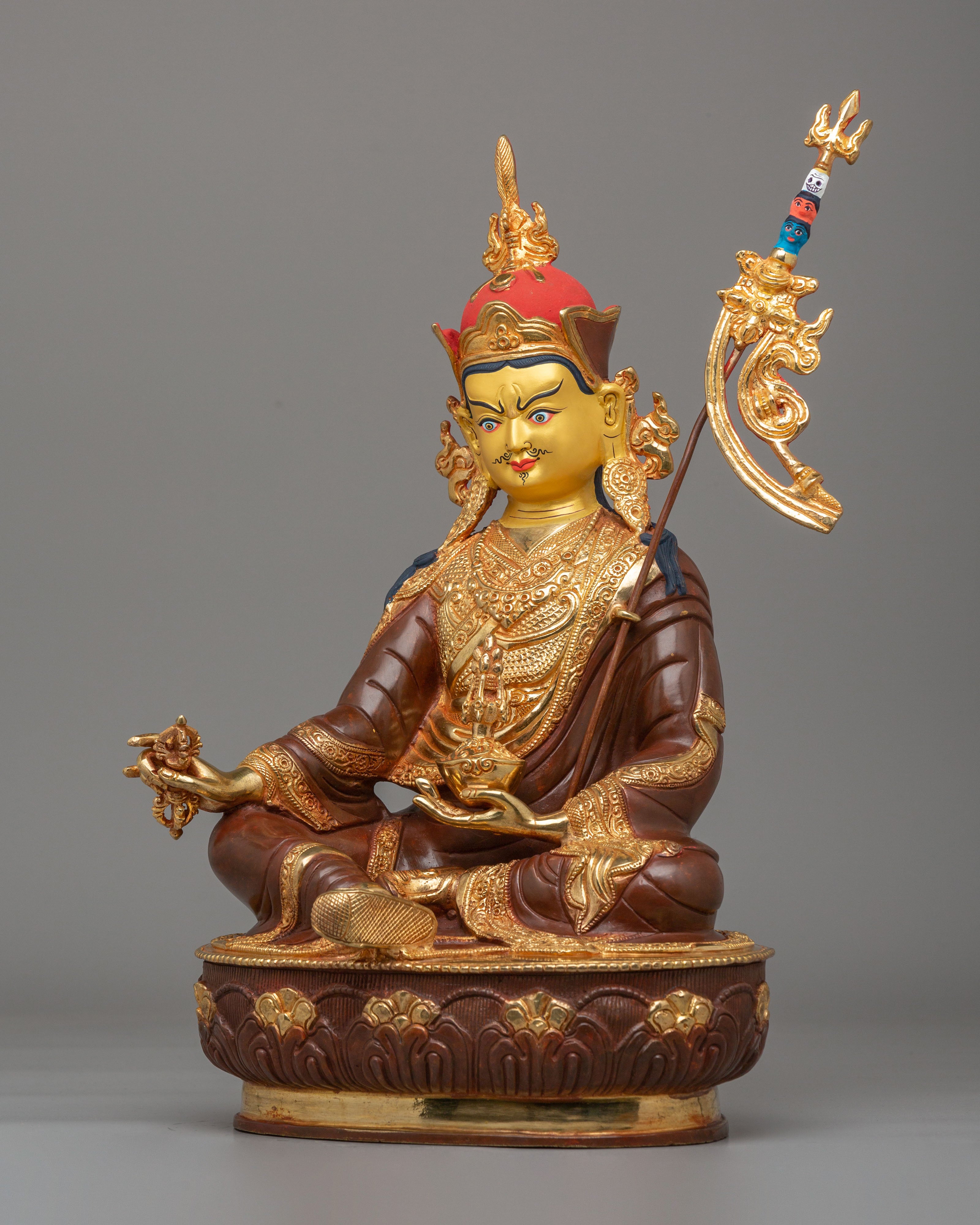 Padmasambhava Guru Rinpoche Figurine | Tibetan Buddhist Statue for Spiritual Decor