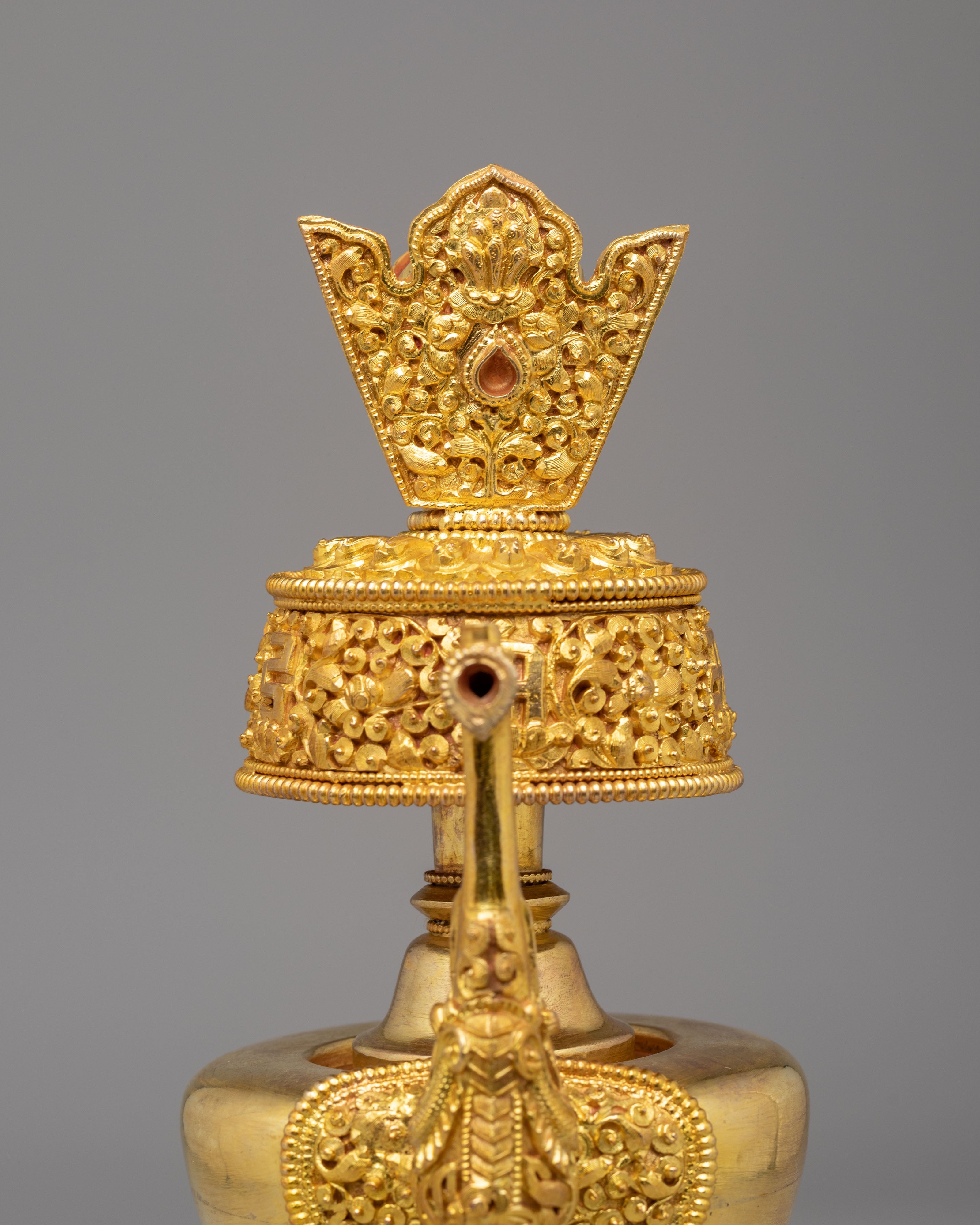 Bhumba Ritual Vessel Set | Gold Plated Copper Bhumba Set