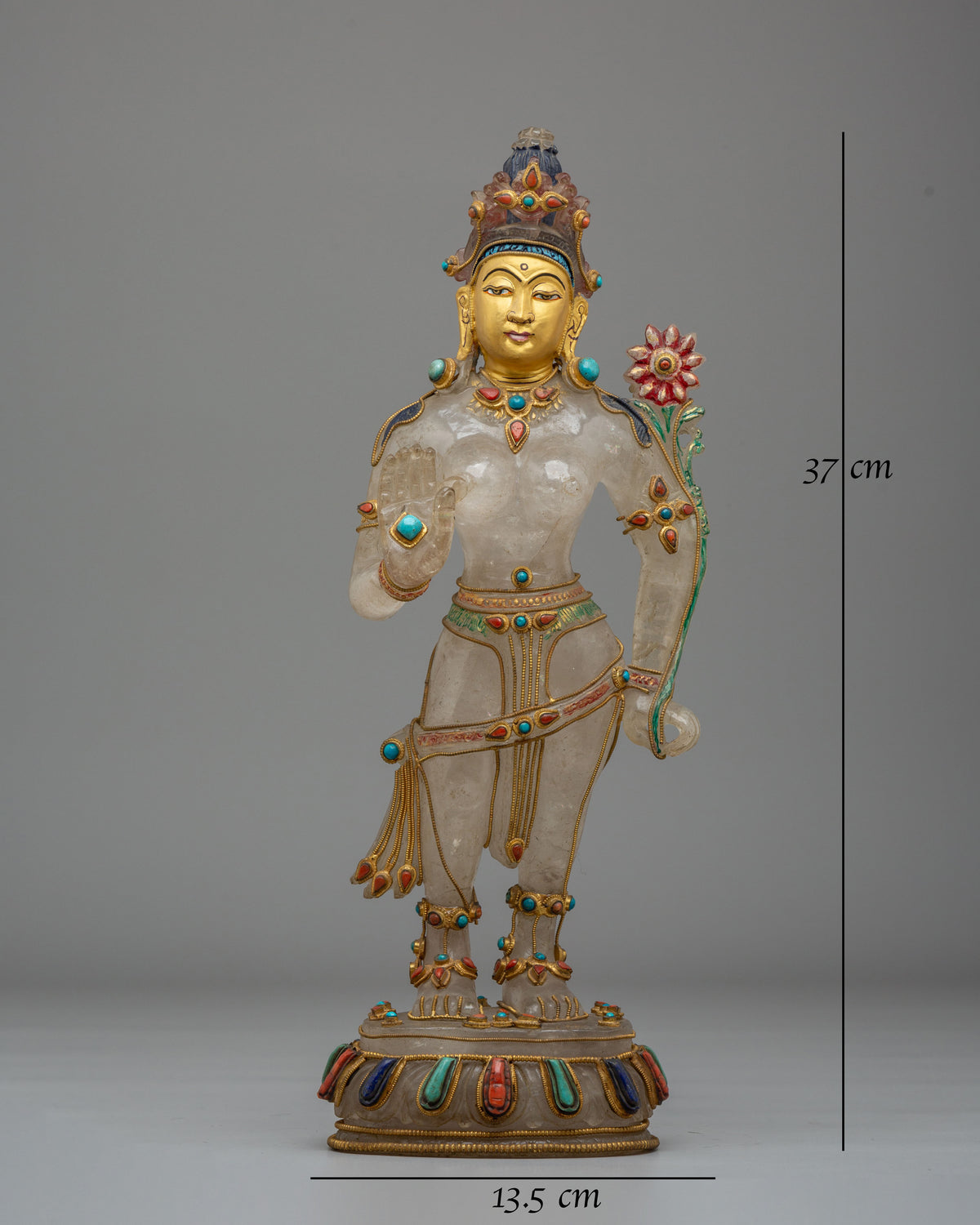 Tibetan Buddhist Standing Tara Statue | Spiritual Home Decor