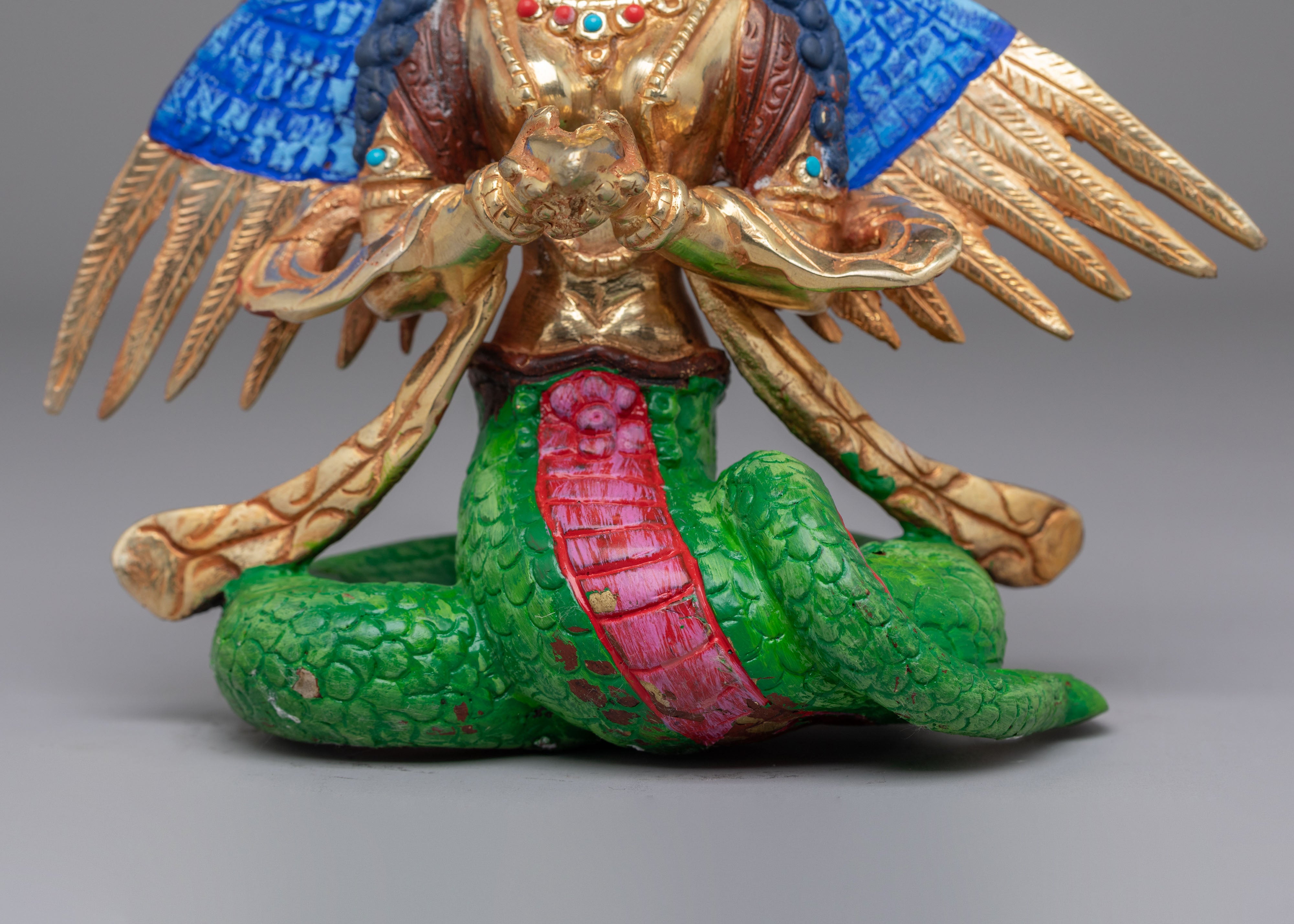 Tibetan Nagkanya Deity Statue | Himalayan Spiritual Artwork
