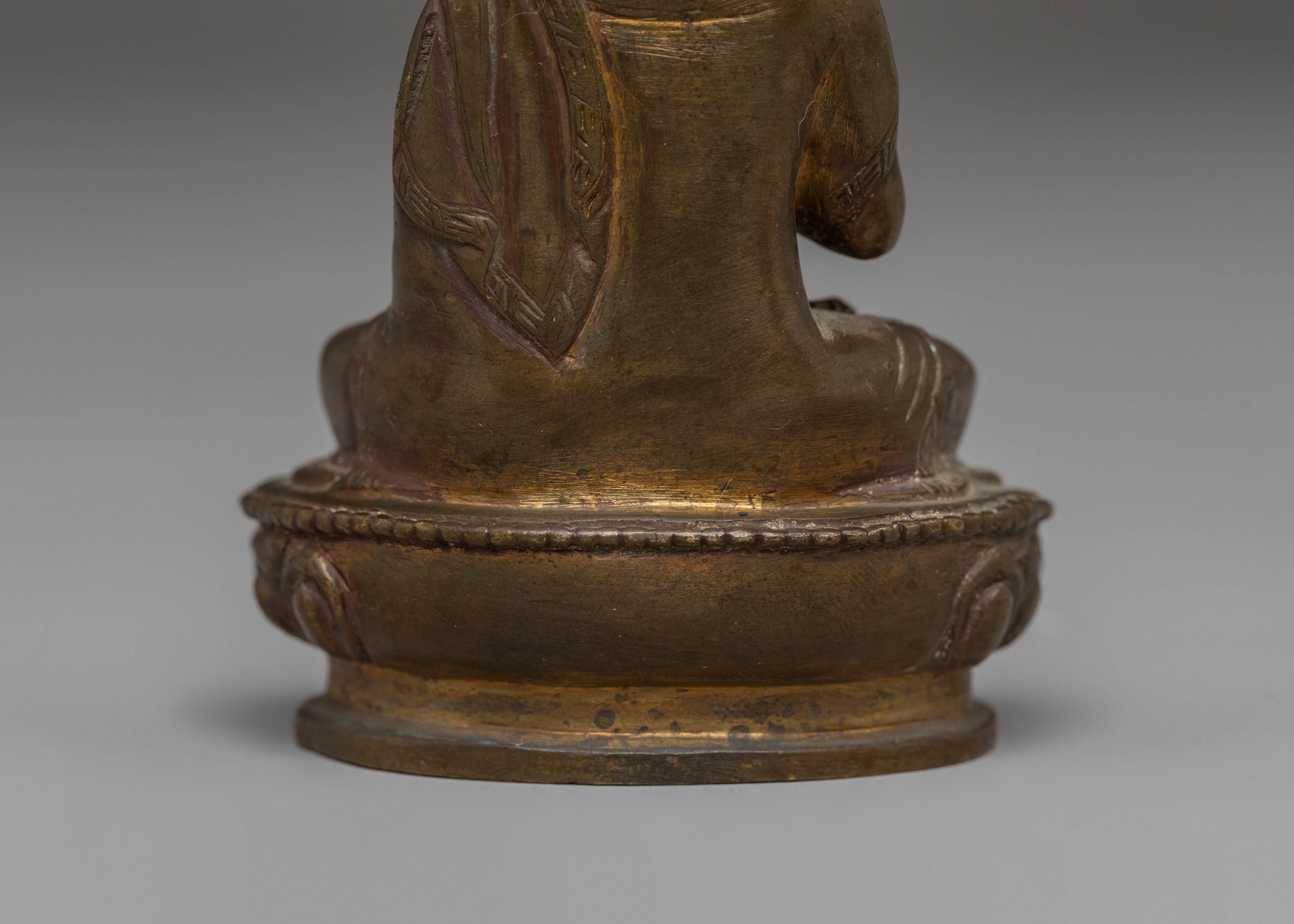 Oxidized Copper Statue of Vairocana | The Cosmic Buddha