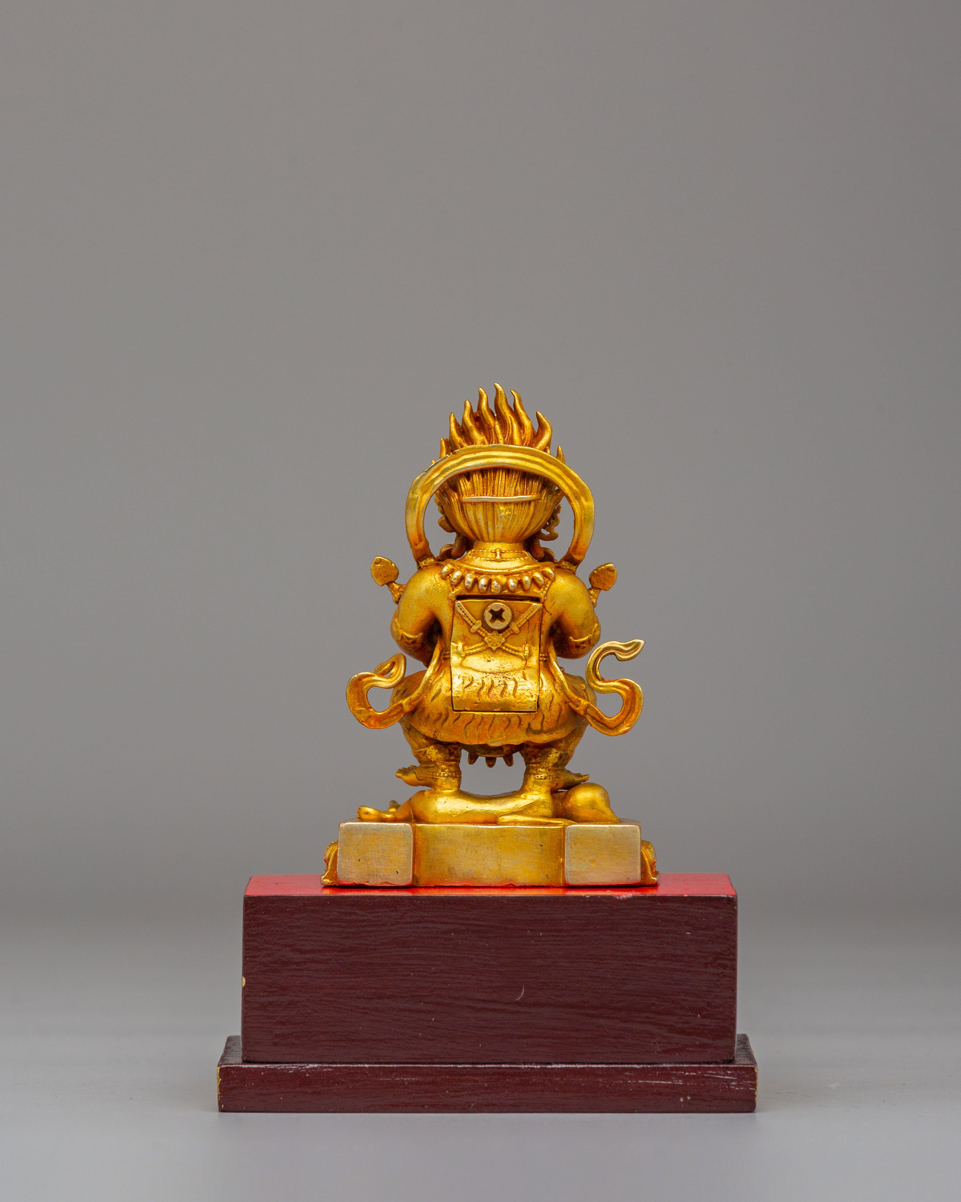 Traditional Shakya Mahakala Statue | Tibetan Buddhist Protector Sculpture