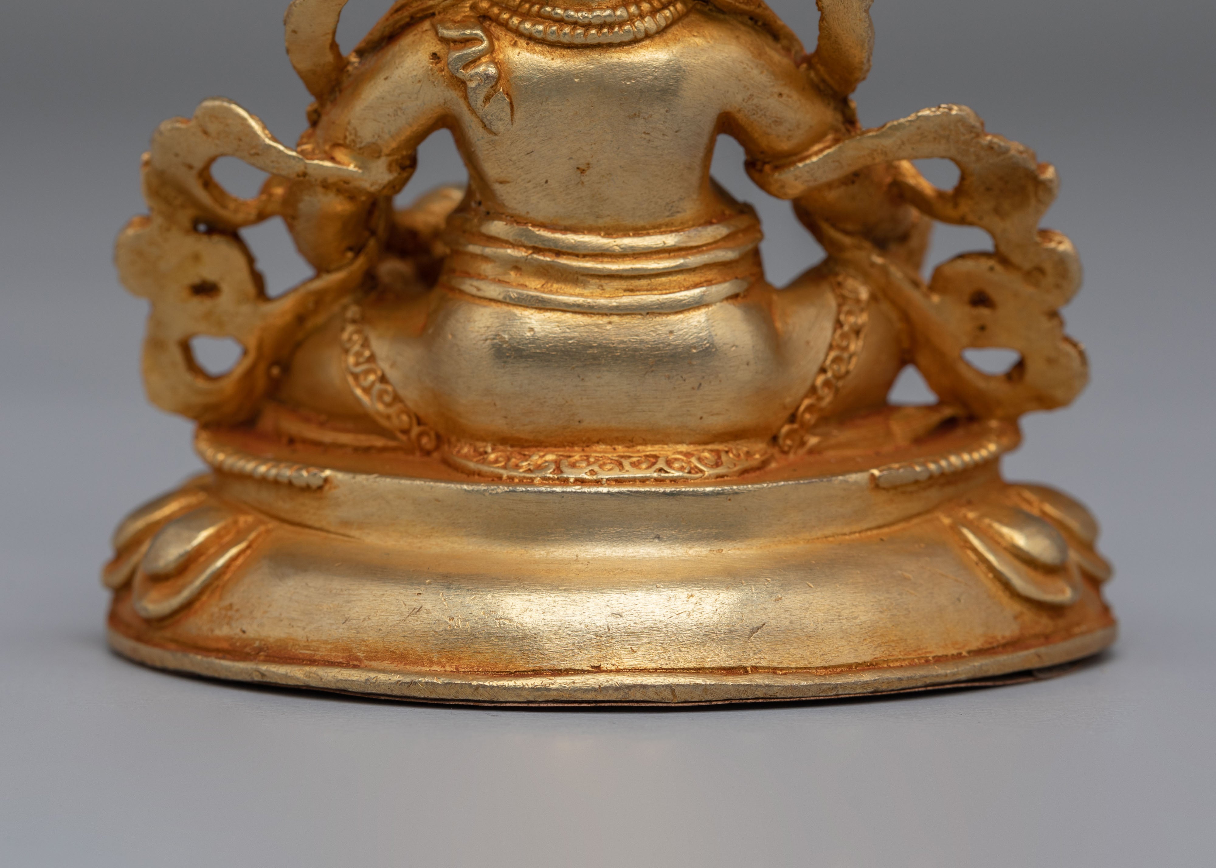 Sacred Dzambhala Wealth Deity Statue | Tibetan Buddhist Figurine