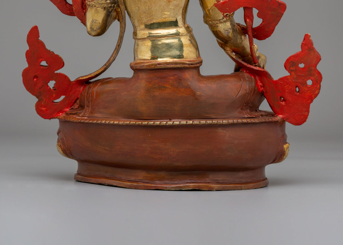 Tibetan Green Tara Goddess Statue | Spiritual Home Decor
