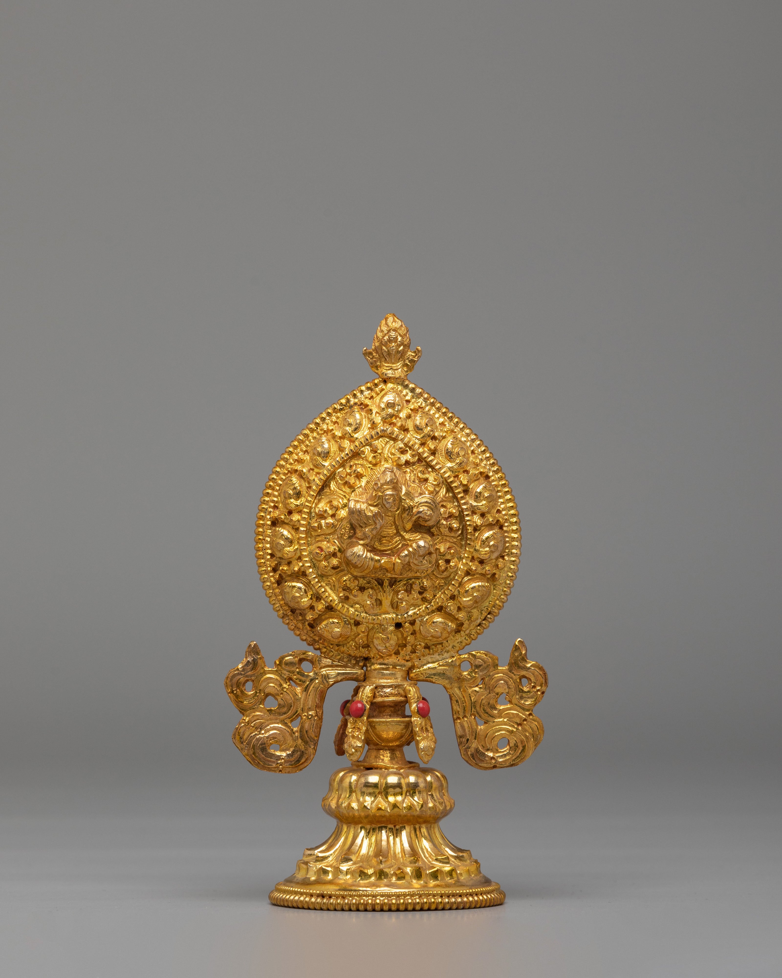 Chakravartin Possession Buddhist Symbol | Gold Plated Copper Chakravartin Set