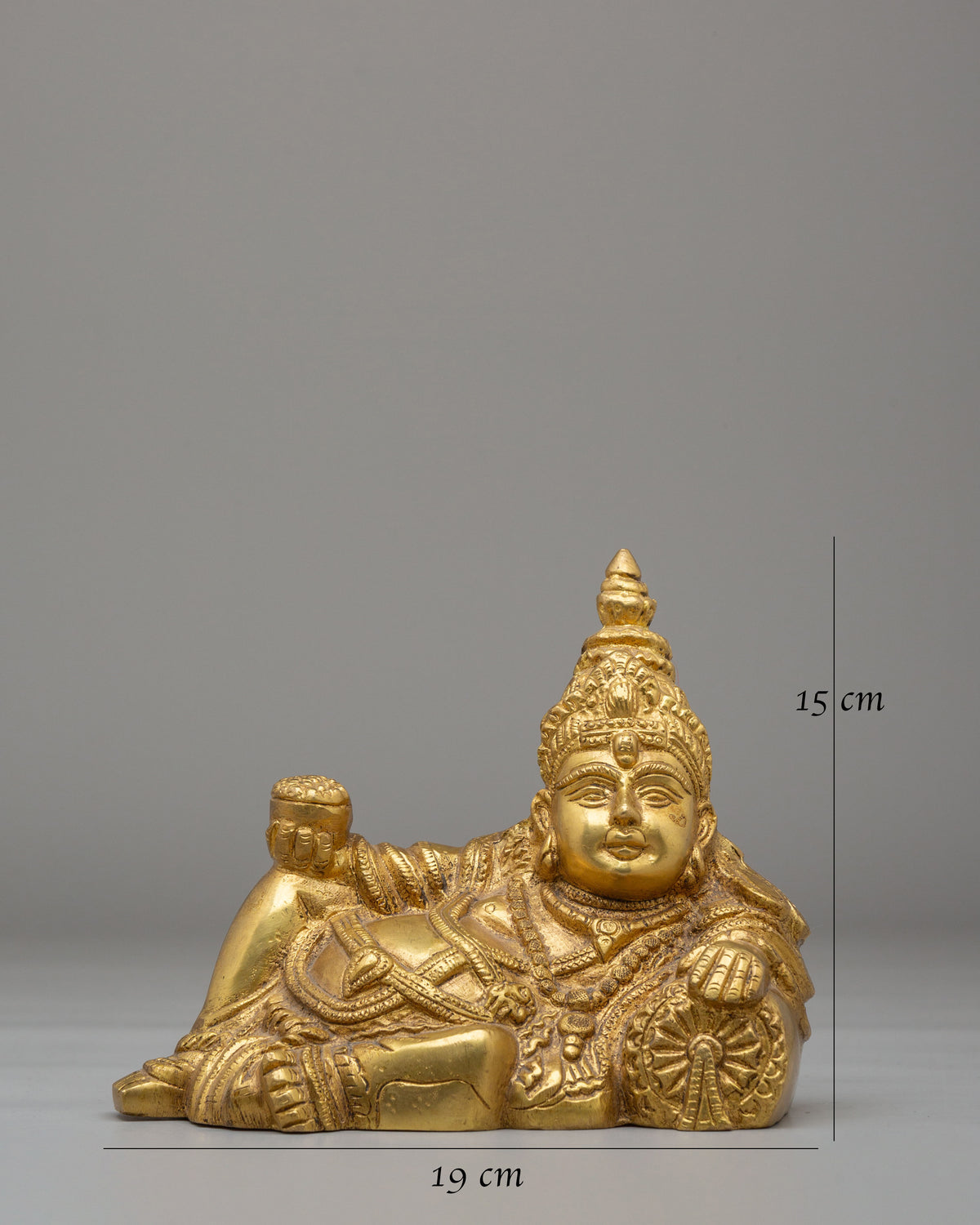 Tibetan Lord Kubera Sculpture | Brass God of Wealth and Prosperity