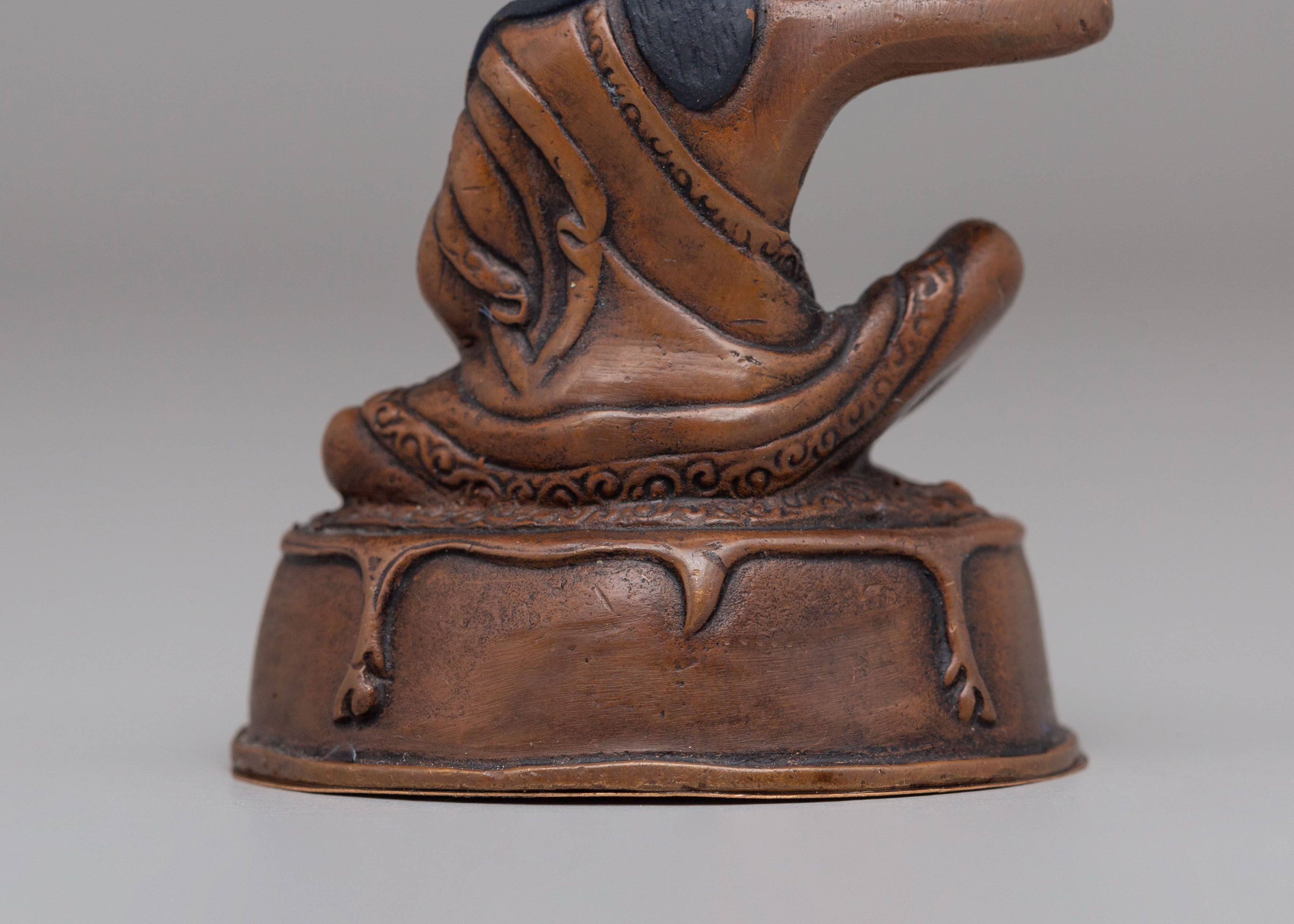 Milarepa Buddhist Statue | Oxidized Copper Tibetan Yogi