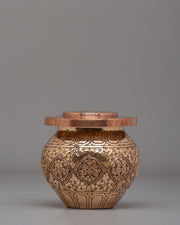 Ceremonial Kalash For Sacred Rituals | Copper Offering Vessel