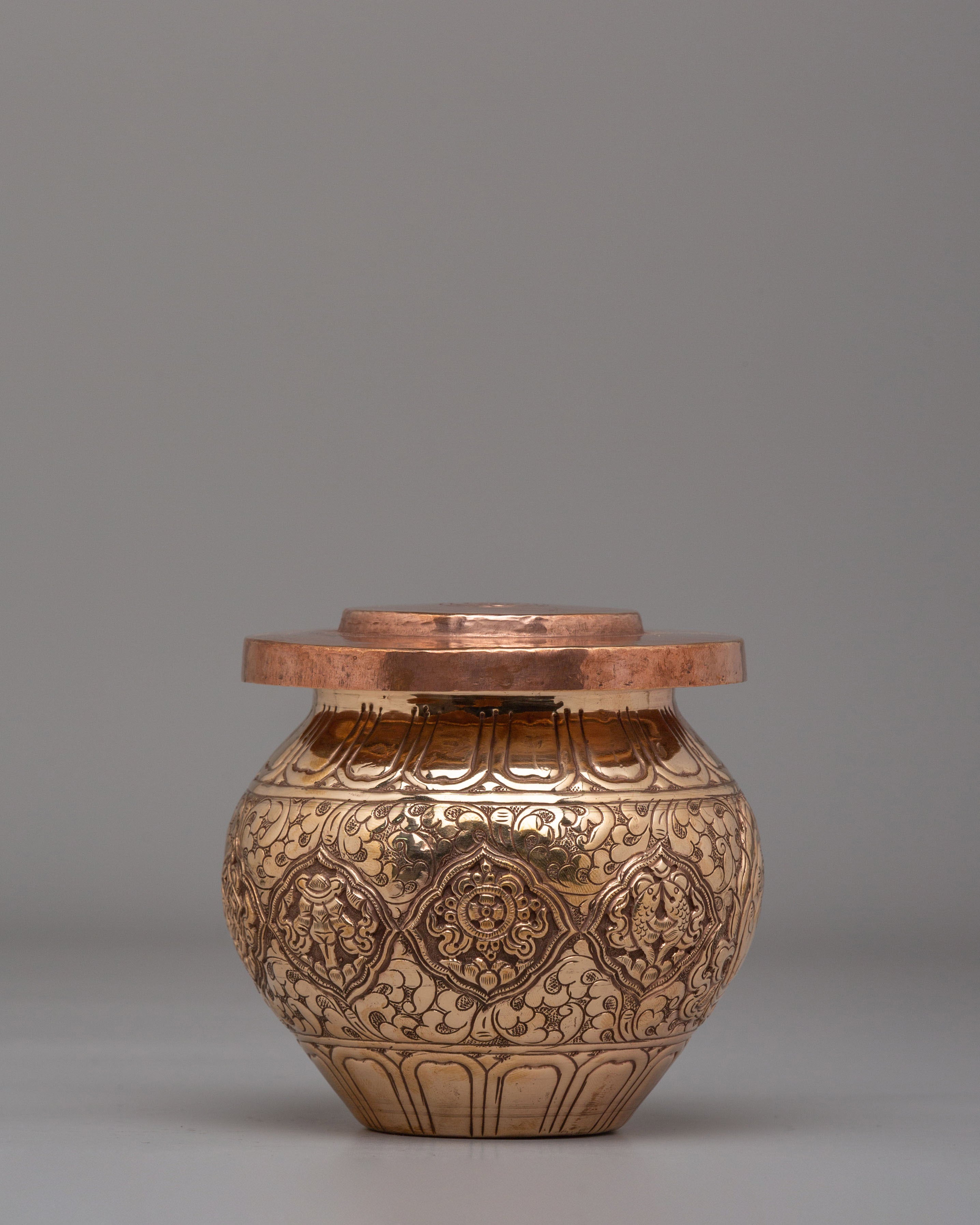 Ceremonial Kalash For Sacred Rituals | Copper Offering Vessel