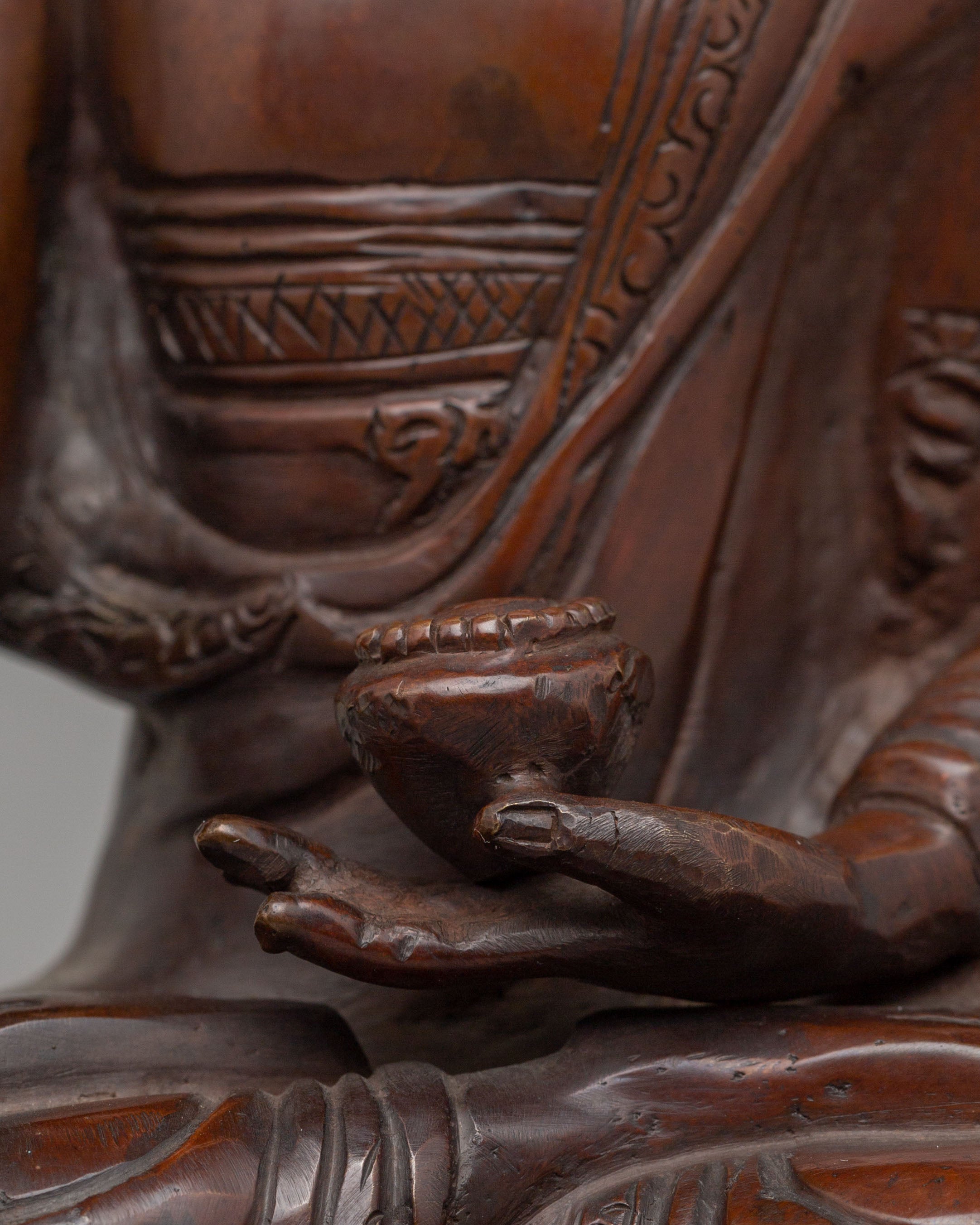 Traditional Crowned Buddha Statue | Tibetan Copper Buddha Statue
