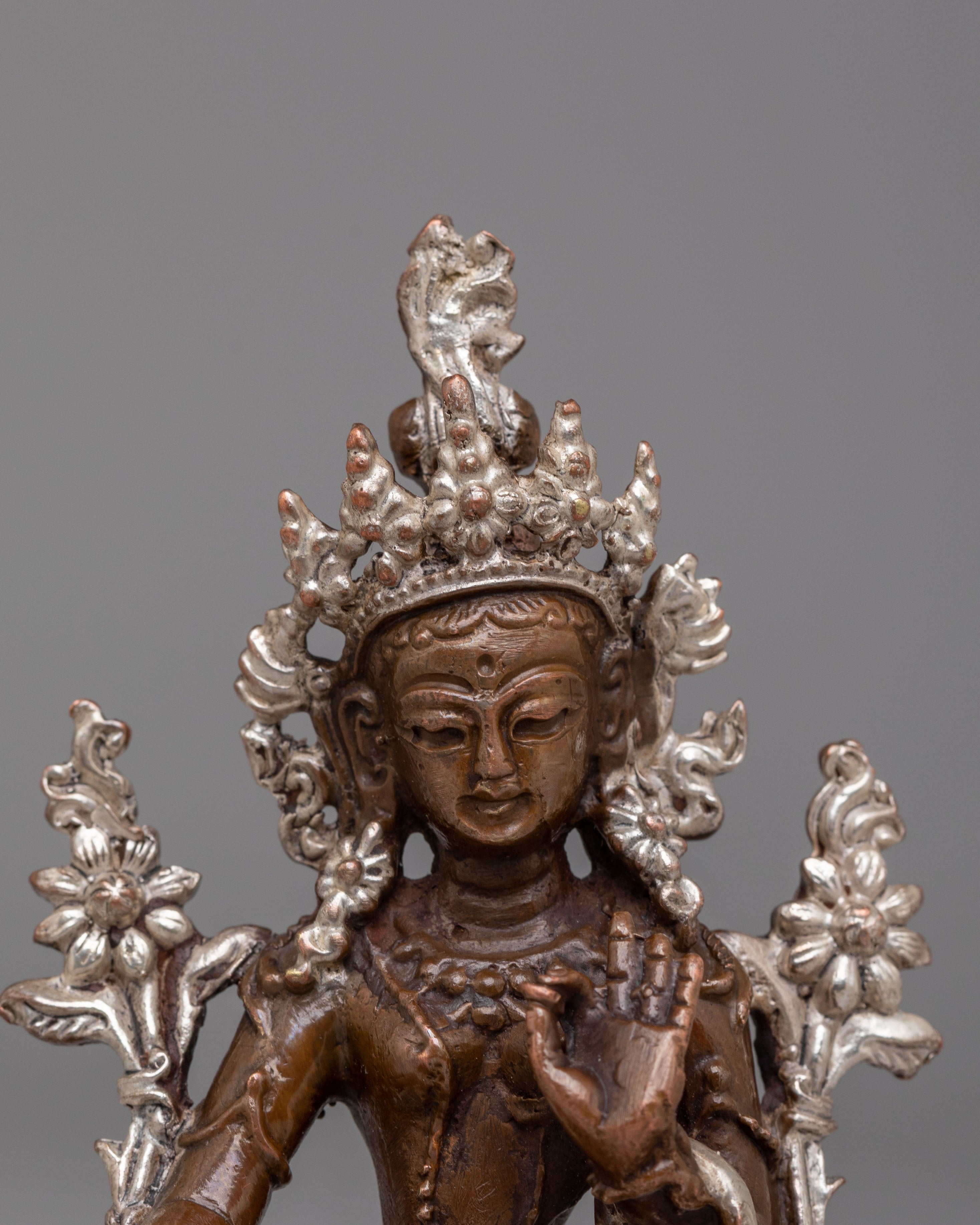 Himalayan Green Tara Meditation Statue | Tibetan Deity of Compassion
