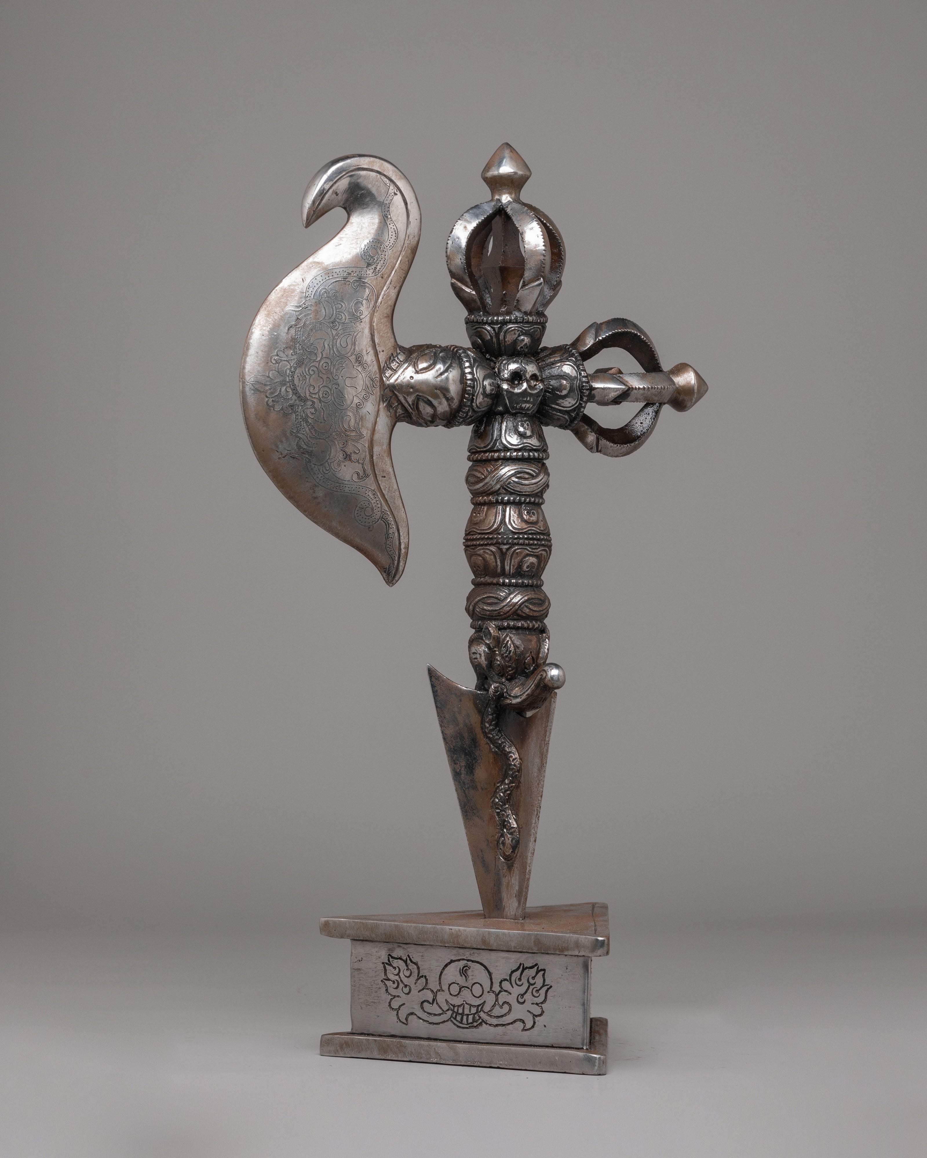 Spiritual Kartika Axe | Sacred Ritual Tool