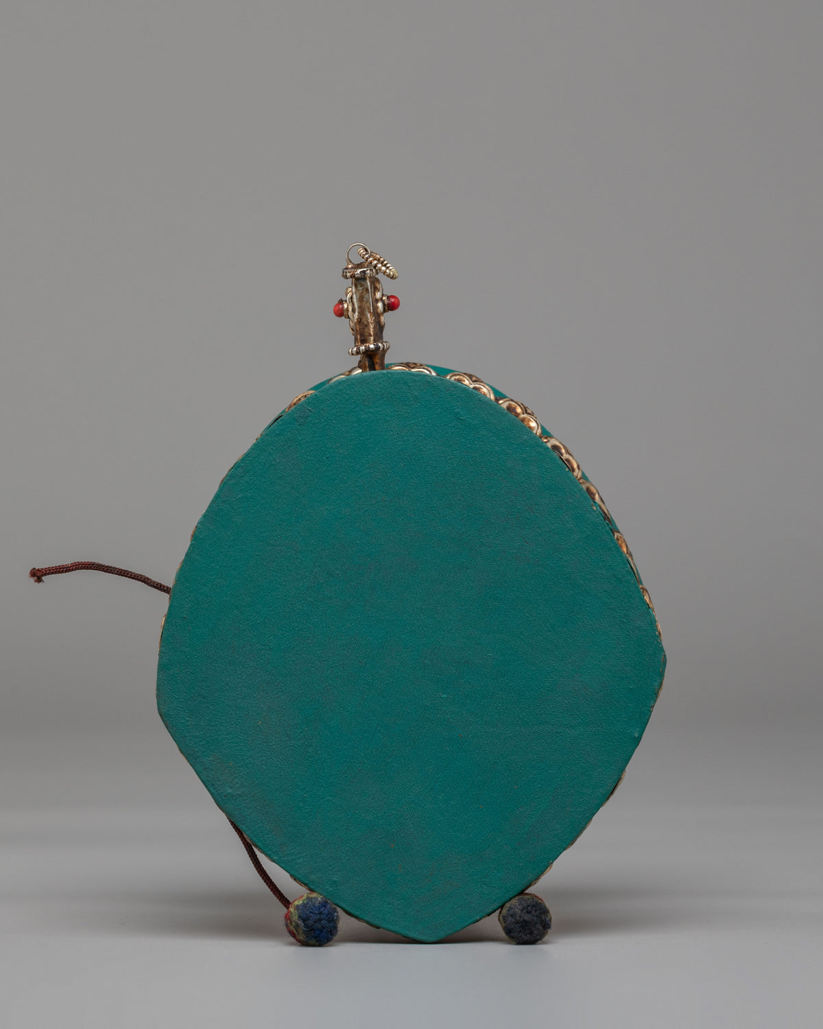 Buddhist Damaru For Ritual | Tibetan Double-Sided Damaru