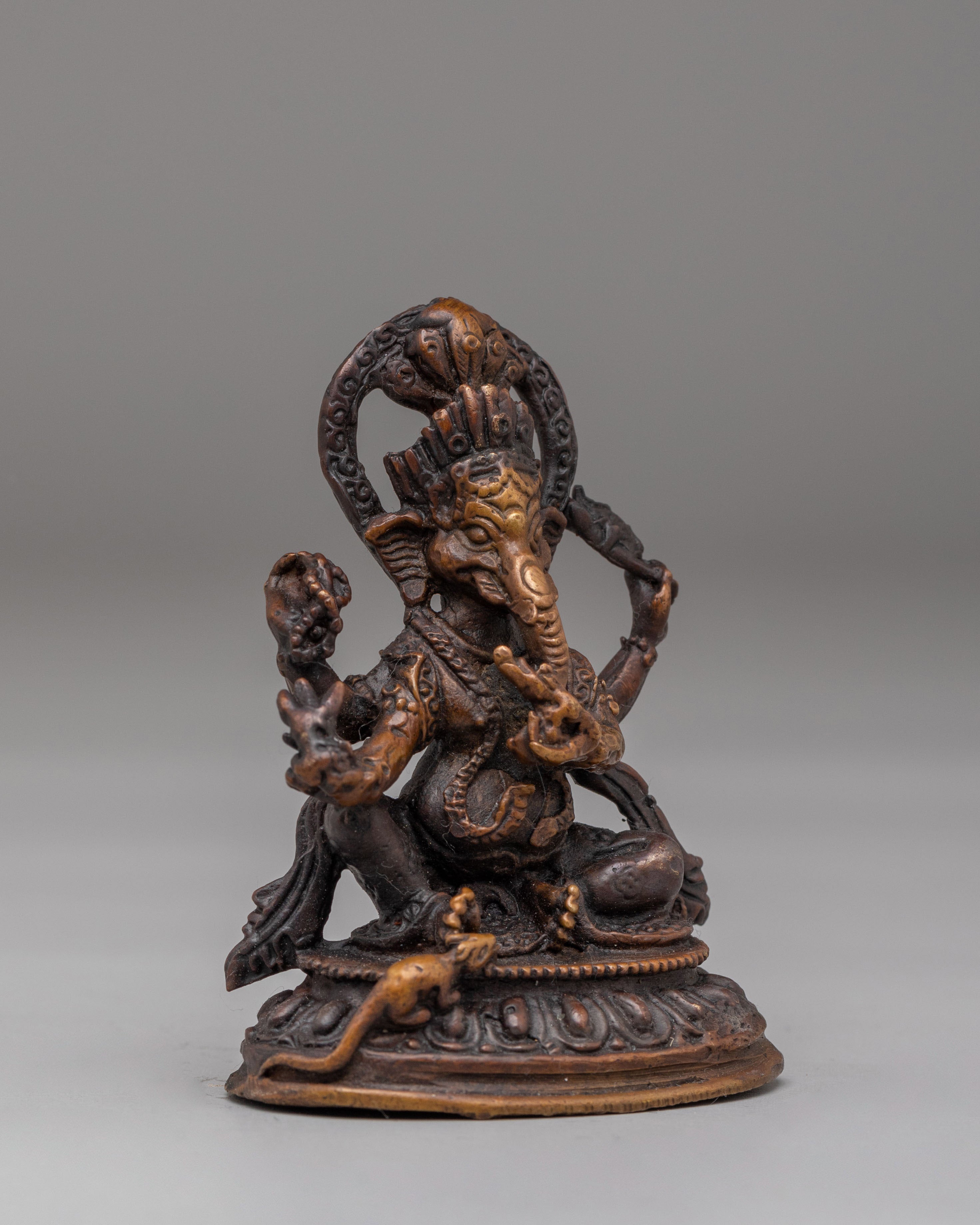 Himalayan Lord Ganesh Statue | Oxidized Copper Statue for Spiritual Decor