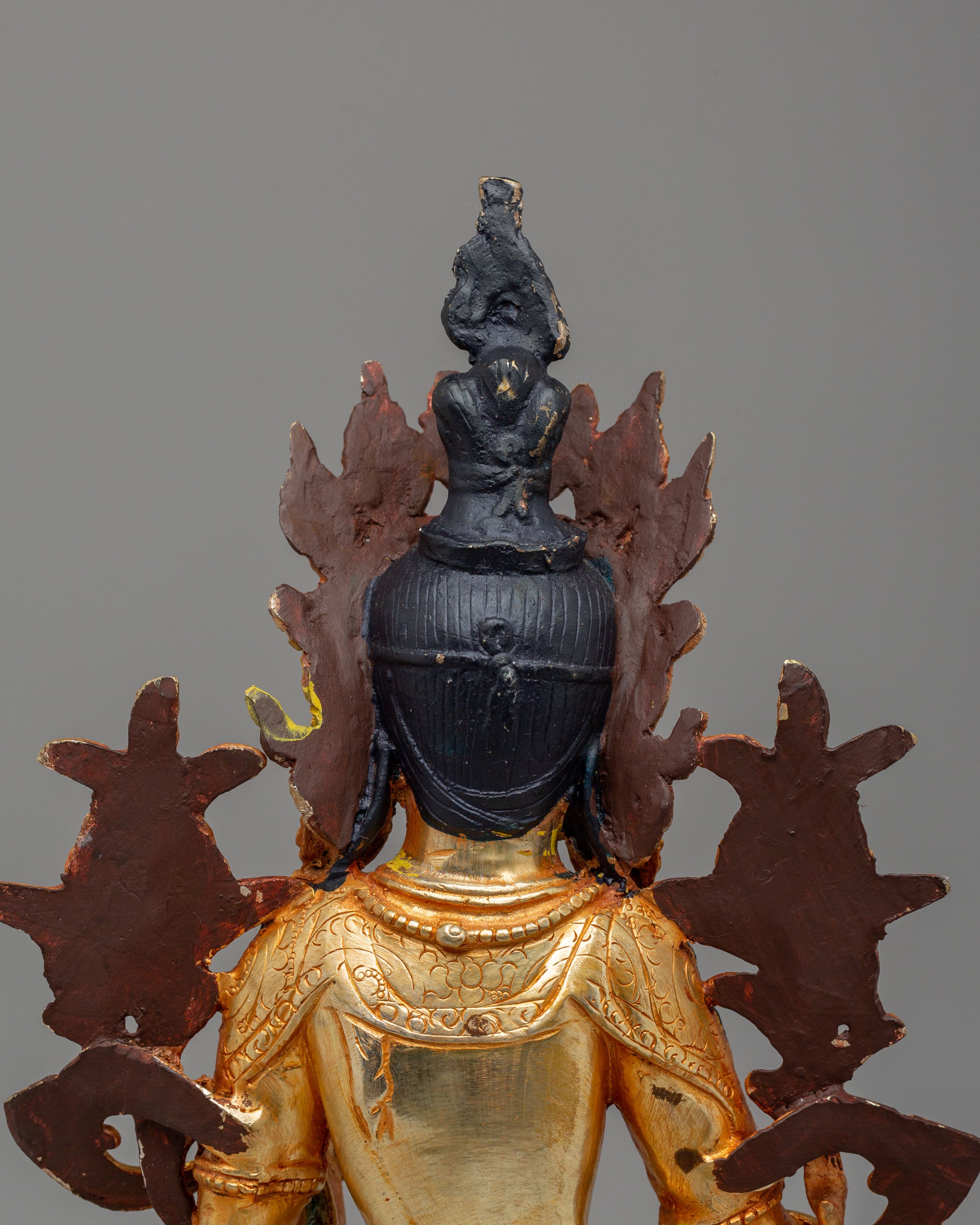 Vajrayana Green Tara Compassion Deity Statue | Tibetan Handmade Art