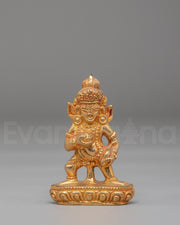 Wealth Deity Black Dzambhala Statue 