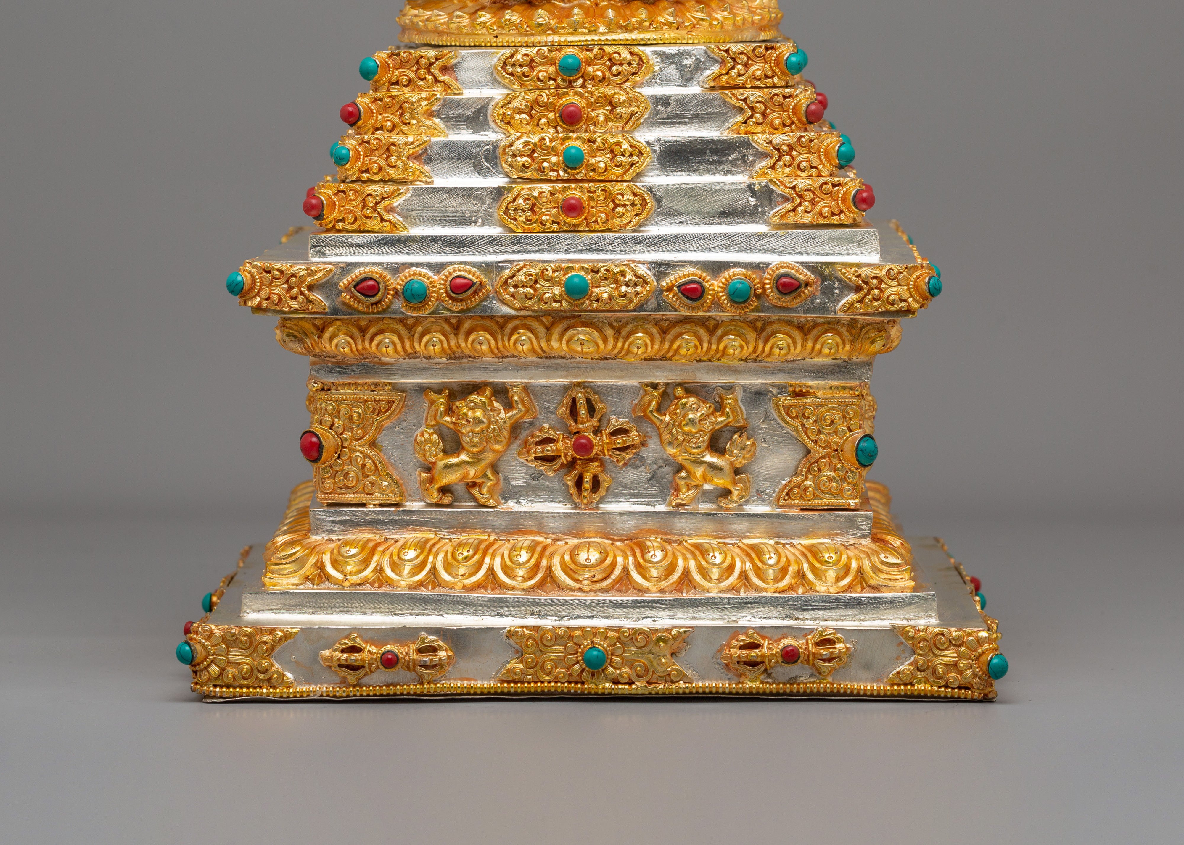 Handmade Tibetan Enlightenment Stupa | Symbol of Spiritual Awakening