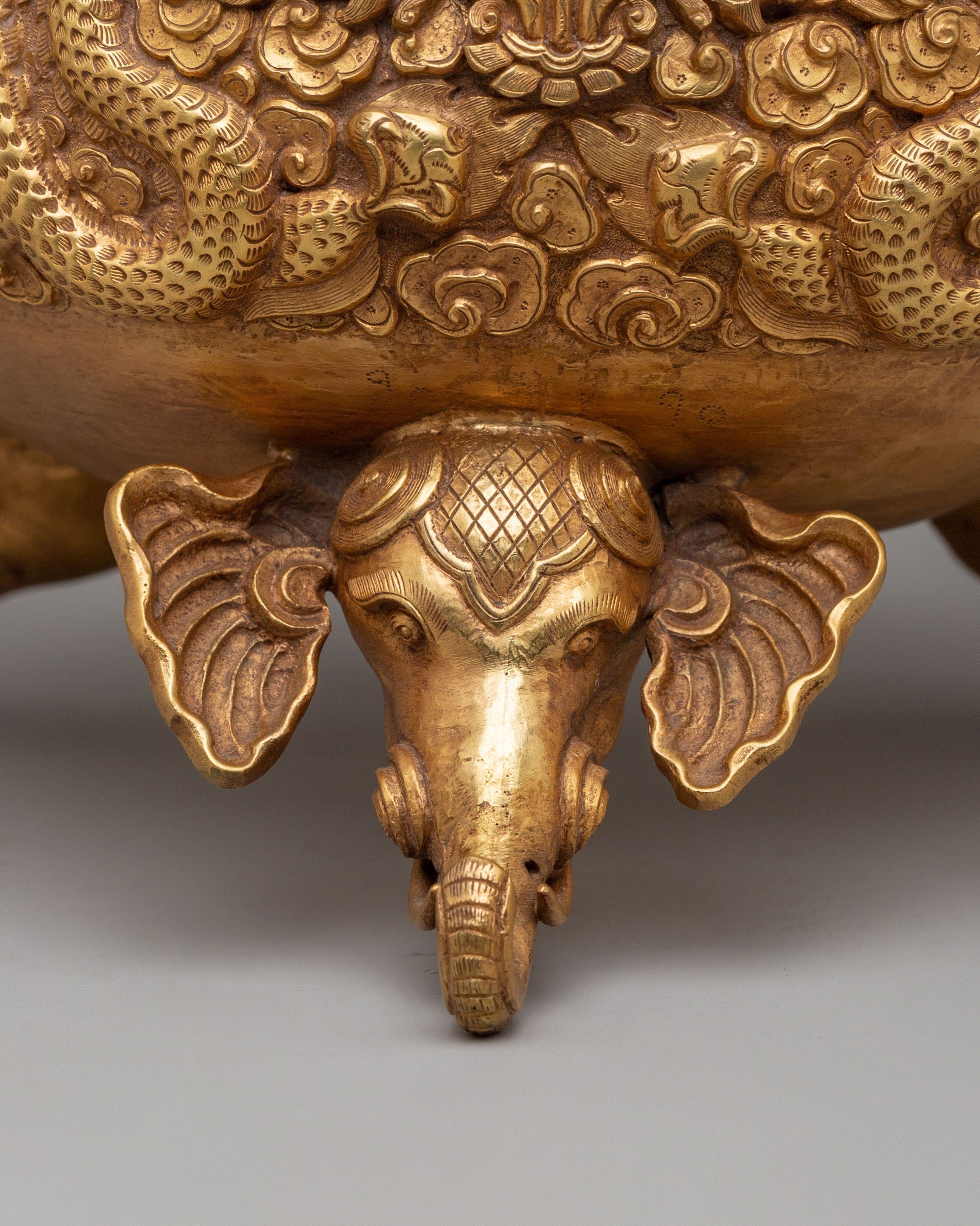 Dragon Handle Incense Burner | Tibetan Ritual Offering Vessel