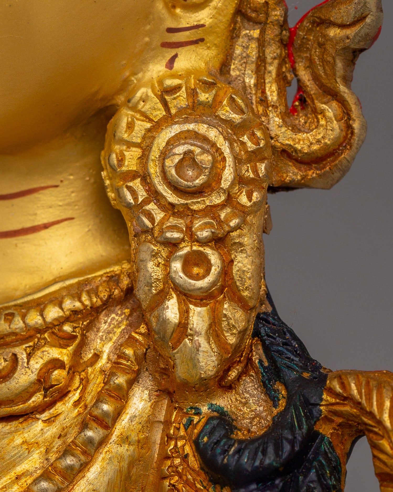 Handcrafted Altar White Tara Statue | Copper Body with 24K Gold Plating