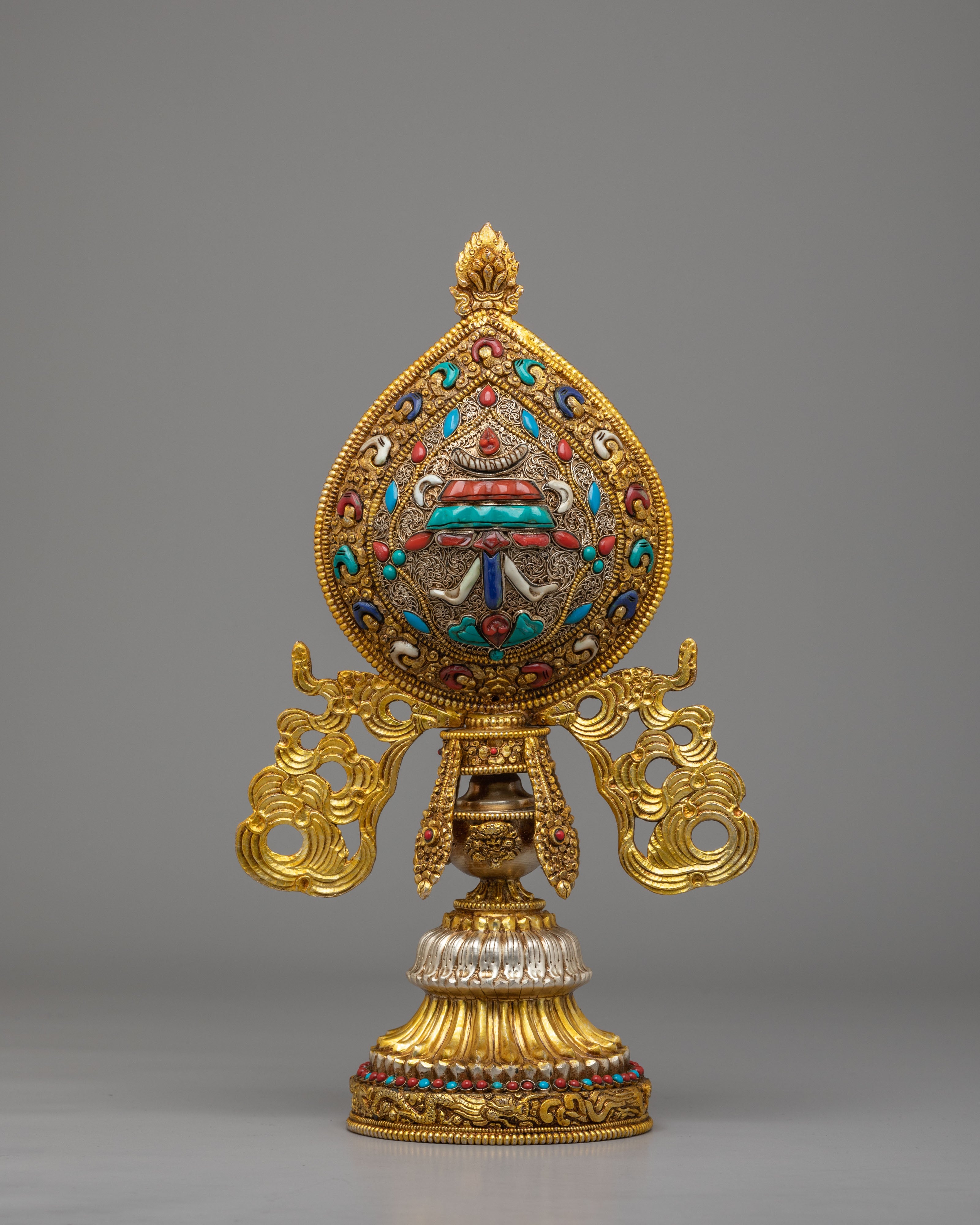 Ashtamangala Buddhist Symbol Set | Traditional Ritual Artwork