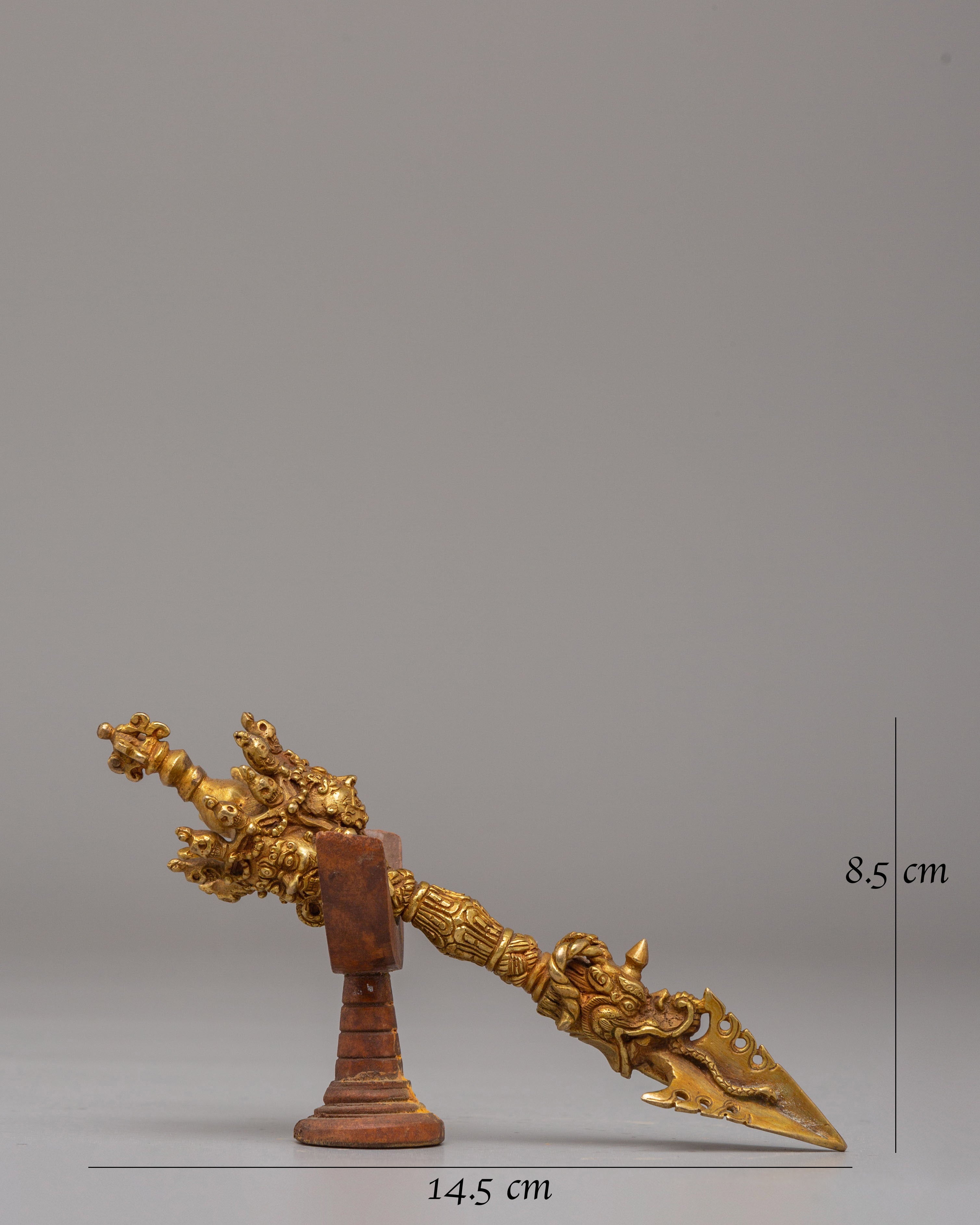 Handcrafted Three Sided Phurba | Tibetan Ritual Dagger for Protection & Meditation