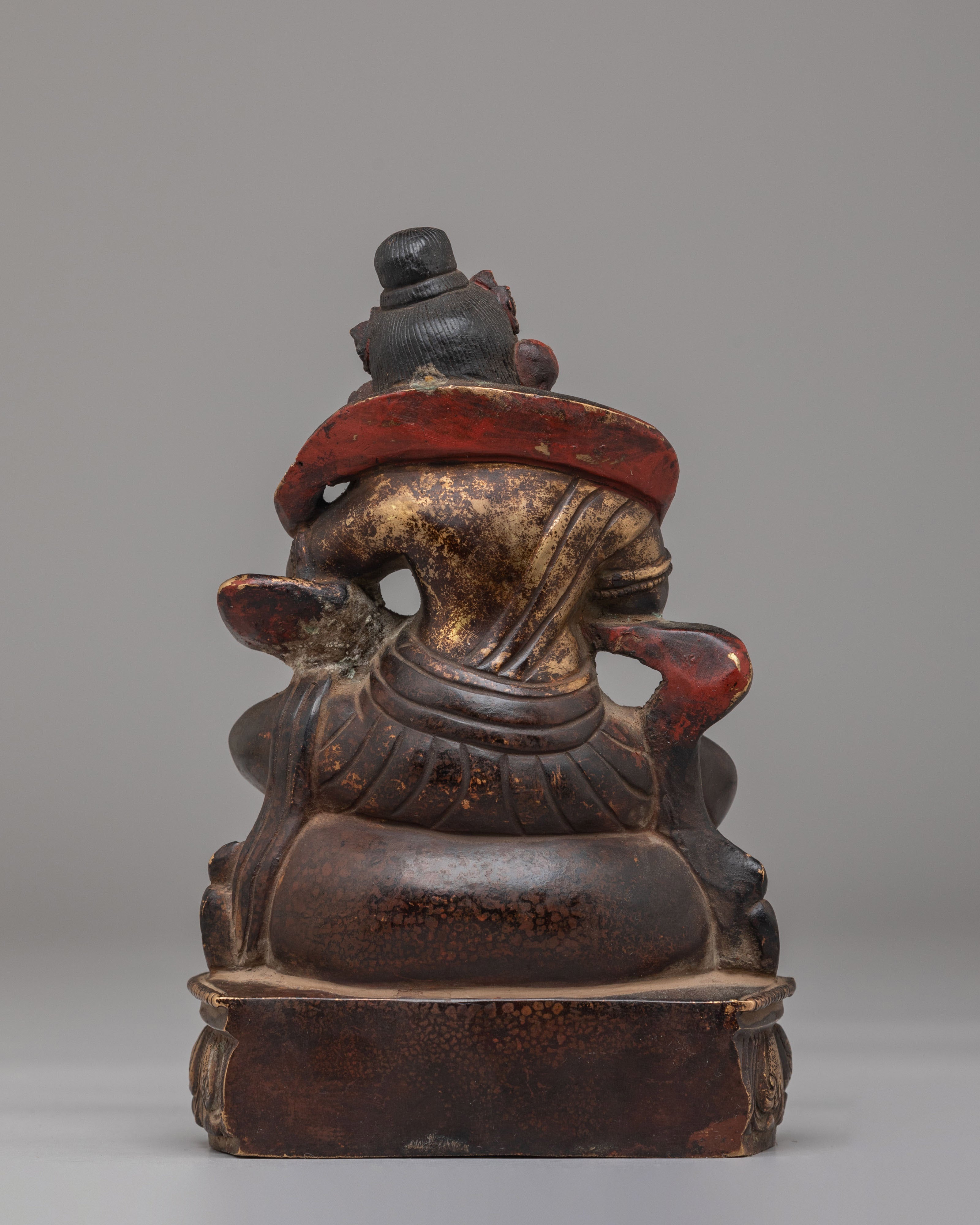 Sacred Dzambhala Statue Deity Statue | Spiritual Wealth and Protection Art