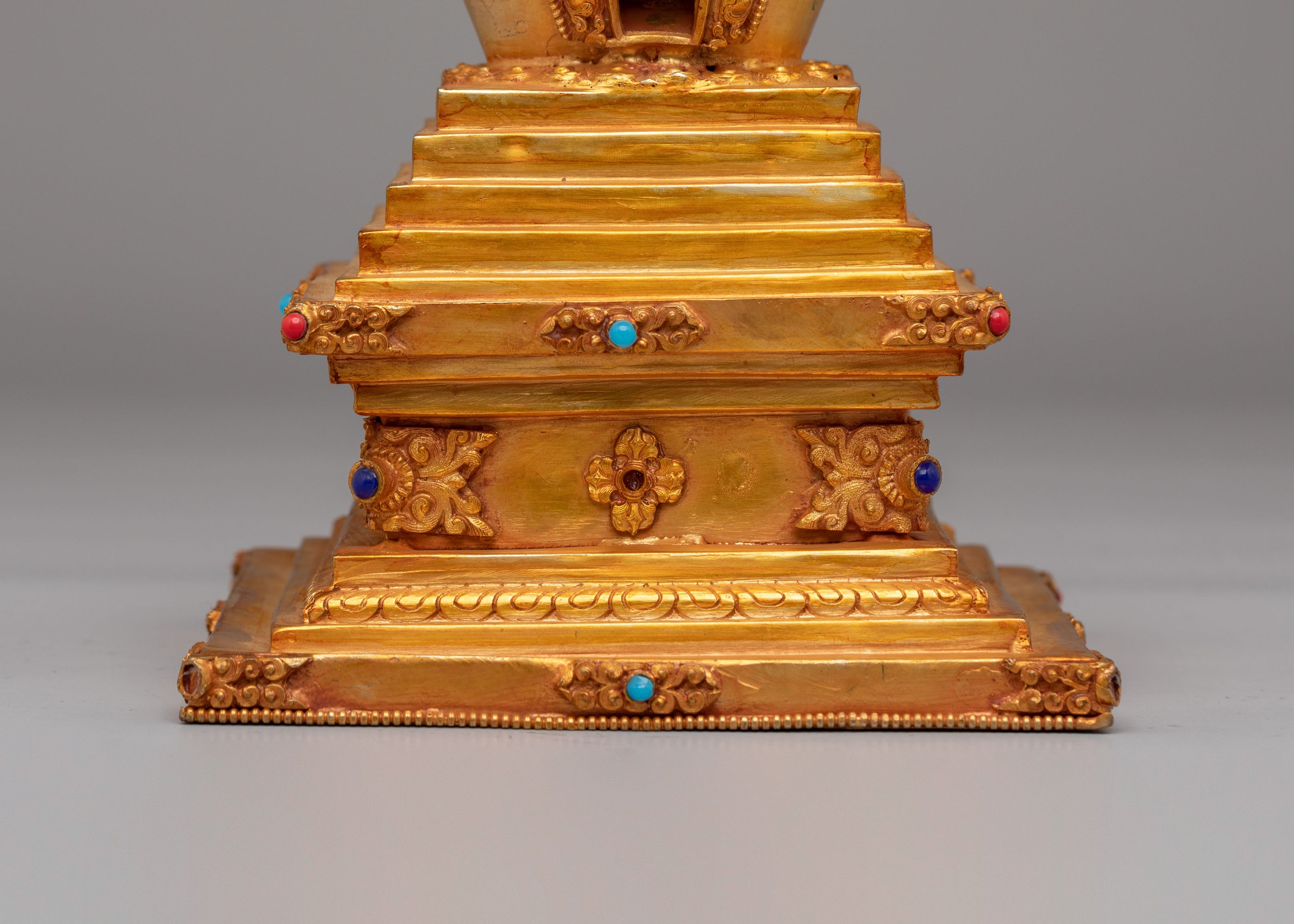 Handcrafted Buddhist Enlightenment Chorten | Symbol of Spiritual Awakening