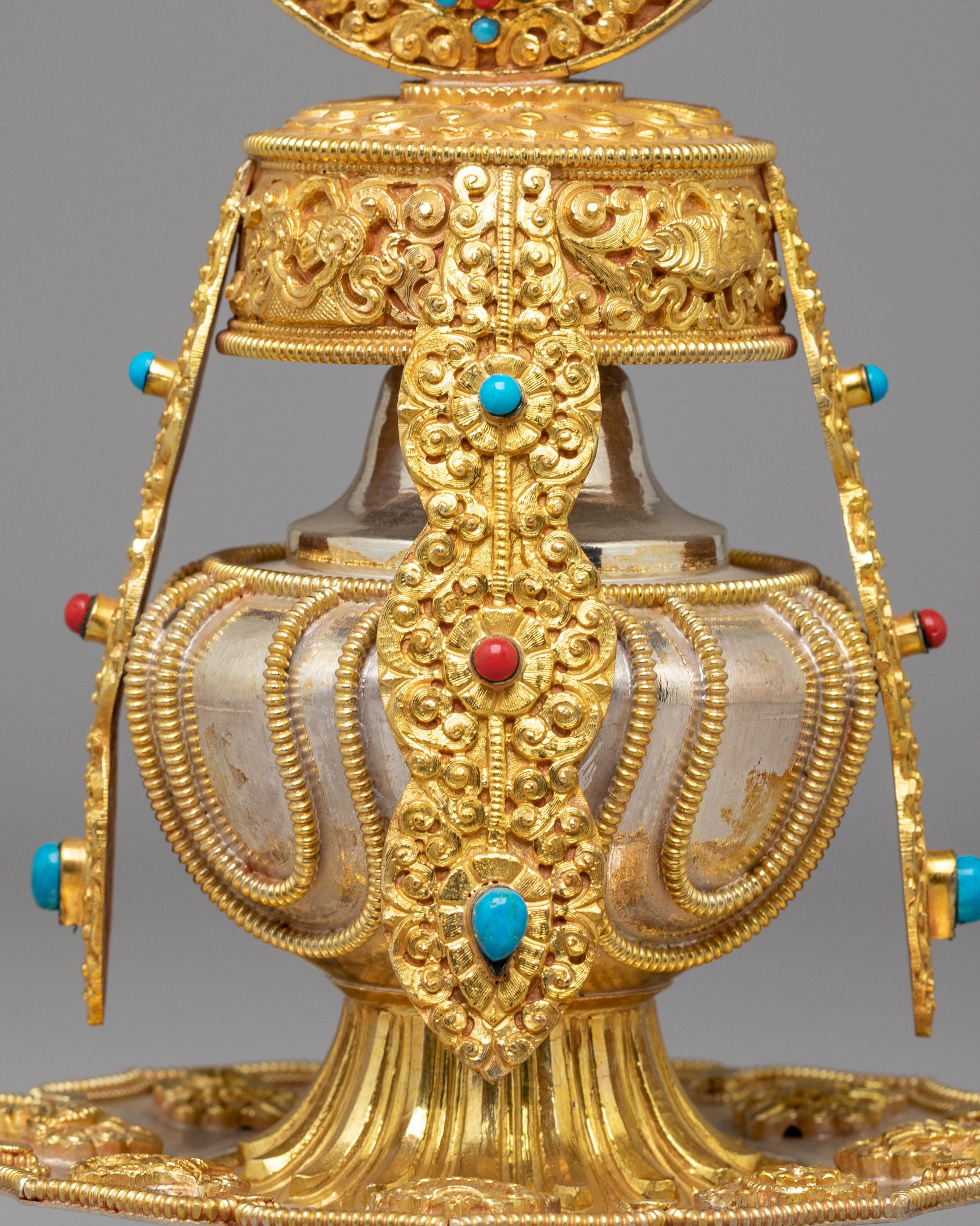 Sacred Buddhist Long Life Vase | Buddhist Longevity Offering Vessel