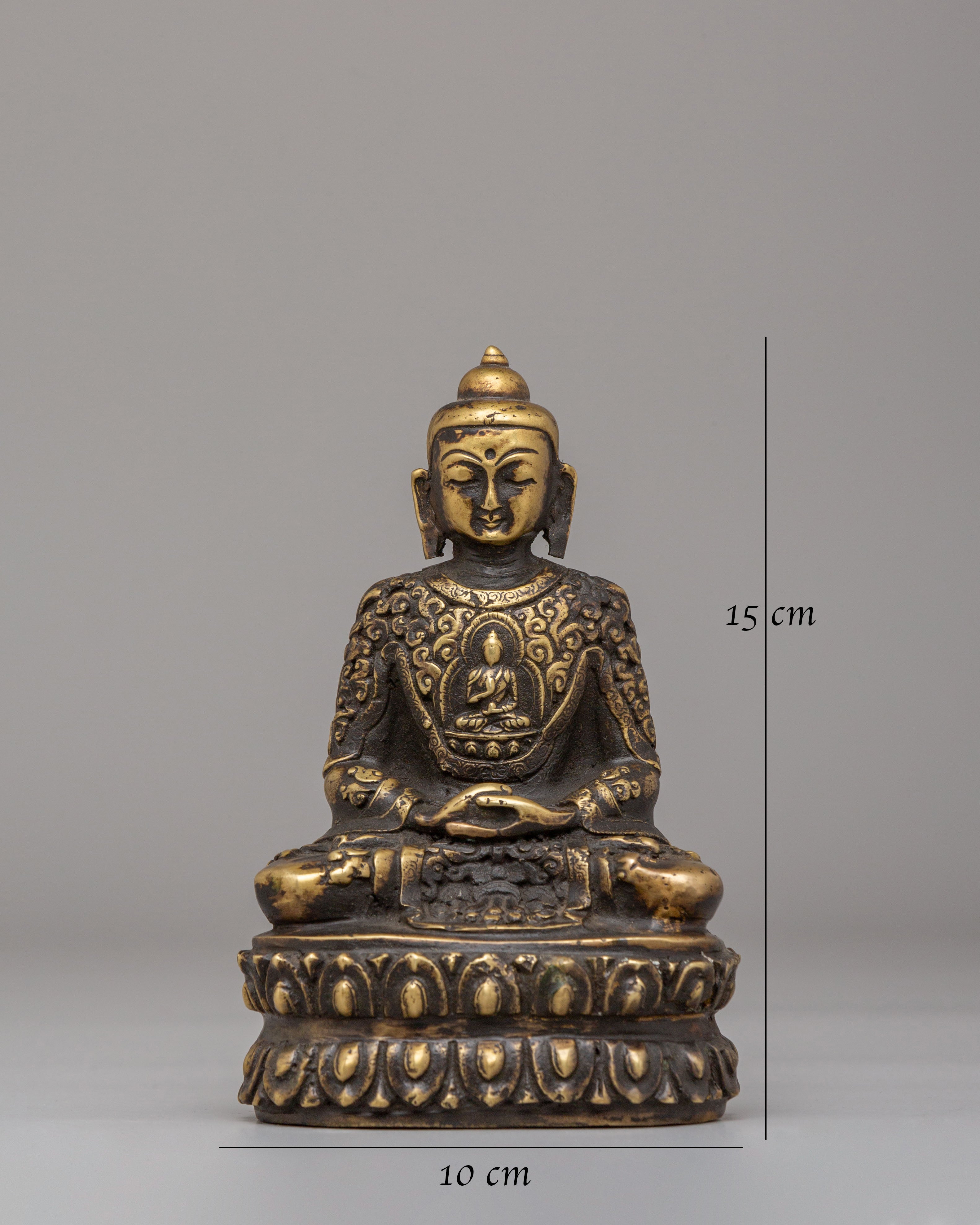 Tibetan Amitabha Buddha Sculpture | Sacred Symbol of Compassion & Enlightenment